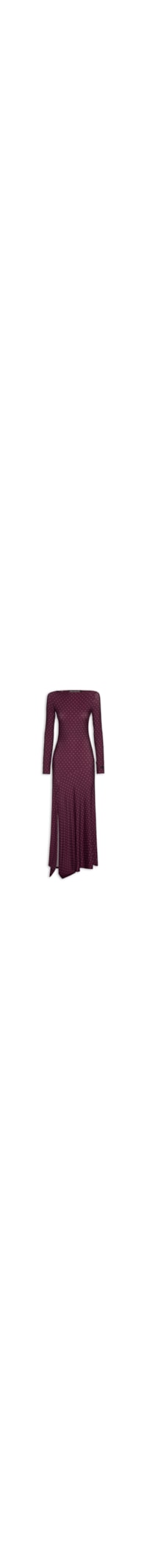 Vestido Super Midi Pontas Assimétricas - Vermelho