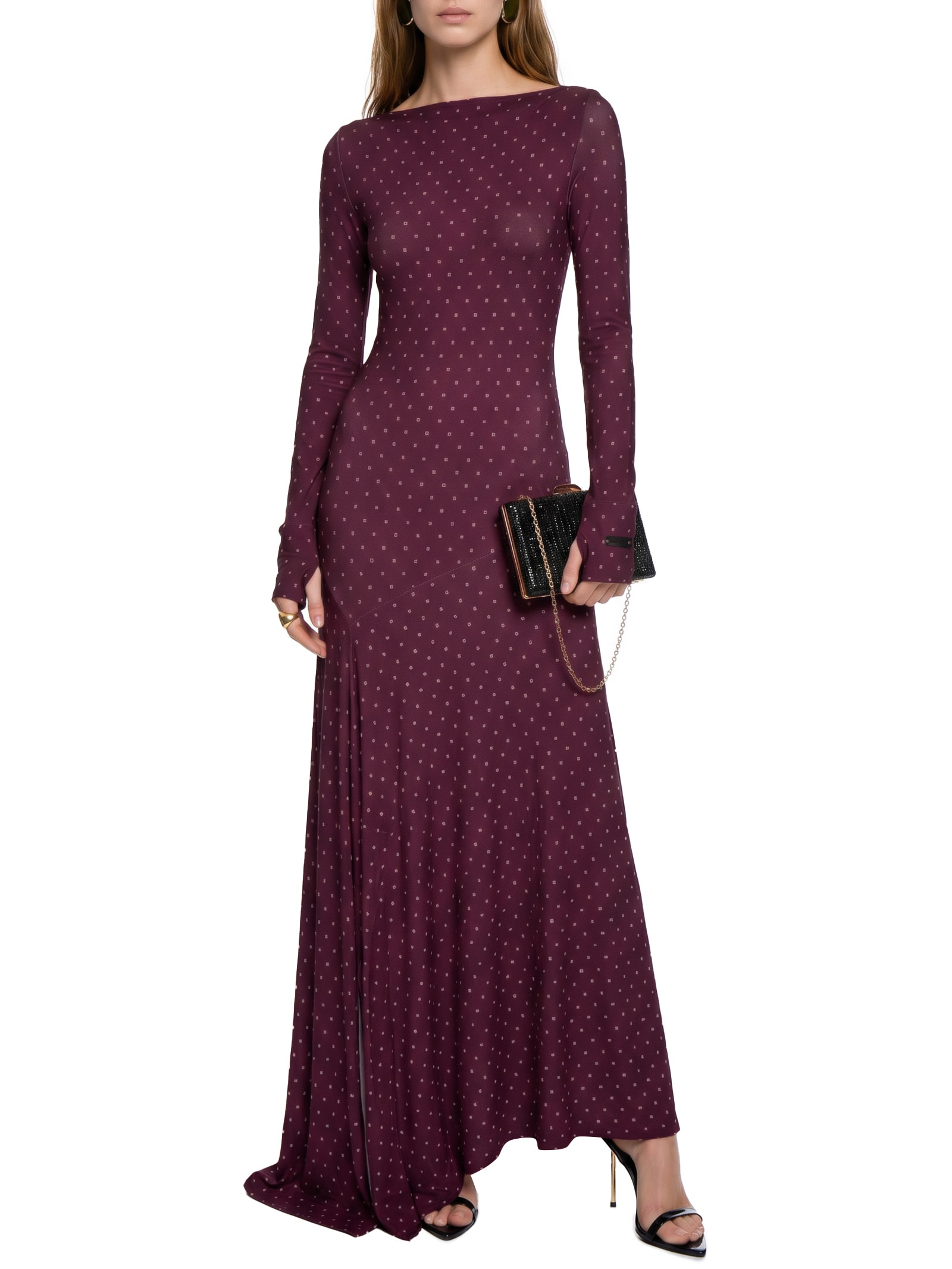 Vestido Super Midi Pontas Assimétricas Vermelho Lança Perfume