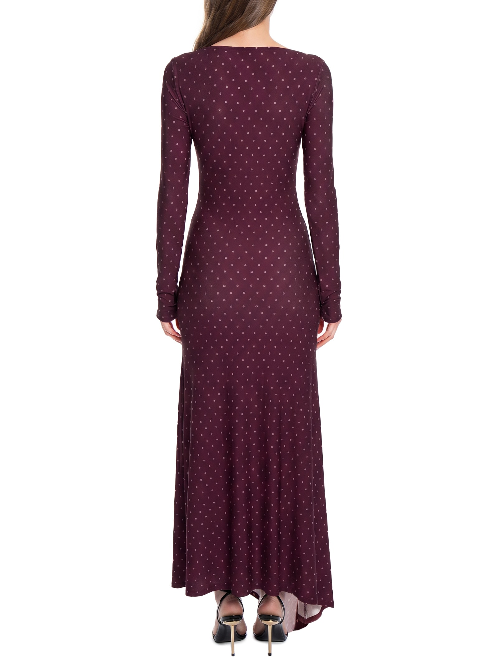 Vestido Super Midi Pontas Assimétricas Vermelho Lança Perfume