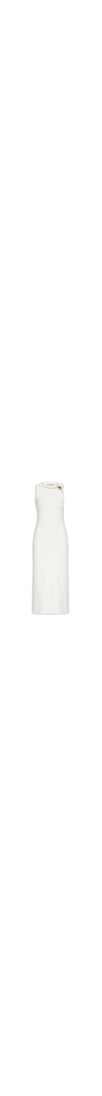 Vestido Super Midi Sem Manga - Branco