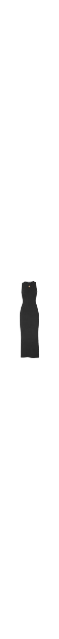 Vestido Super Midi Sem Mangas - Preto