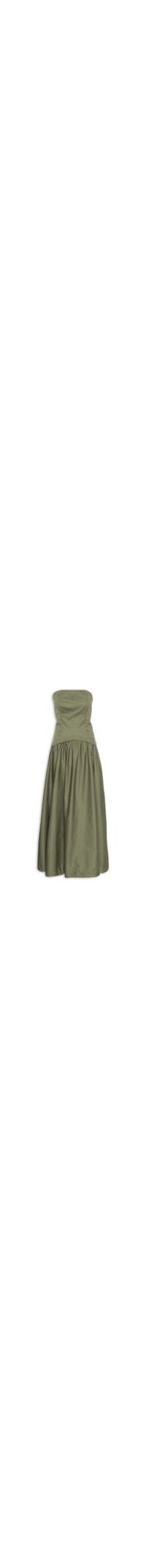 Vestido Super Midi Sem Mangas - Verde