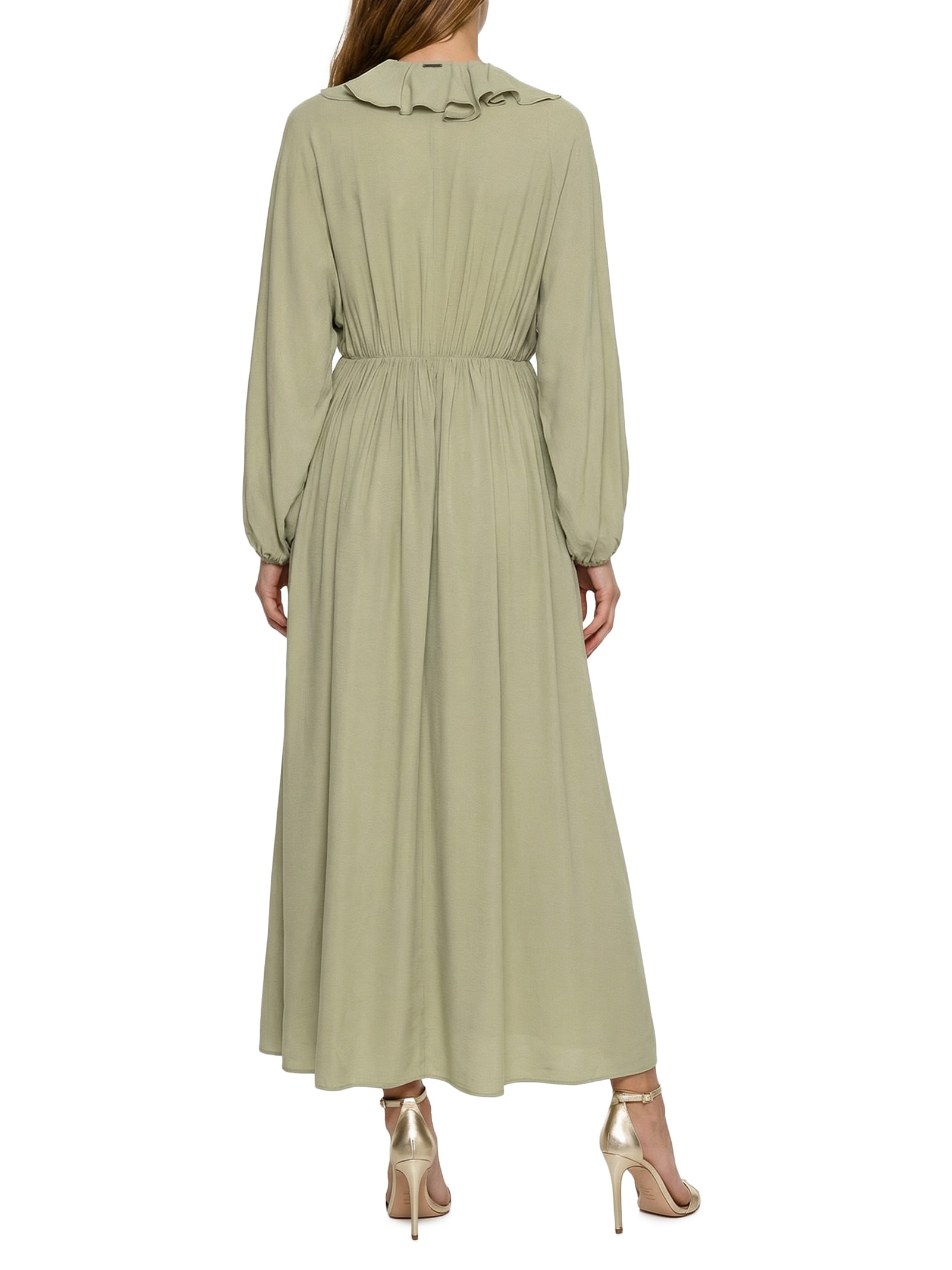 Vestido Super Midi Verde Lança Perfume