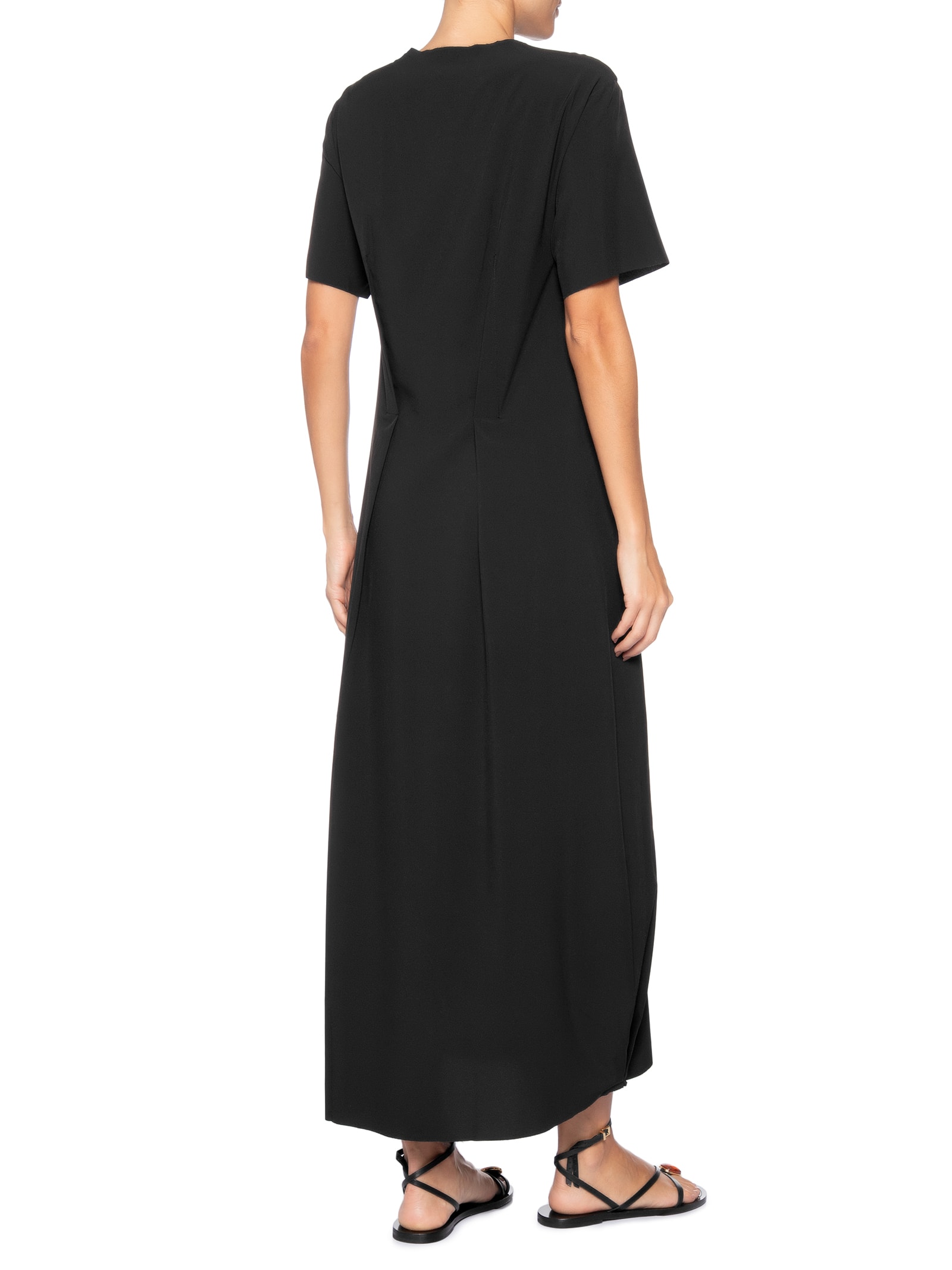 Vestido Superlight Longo Baloon Pence Preto Osklen