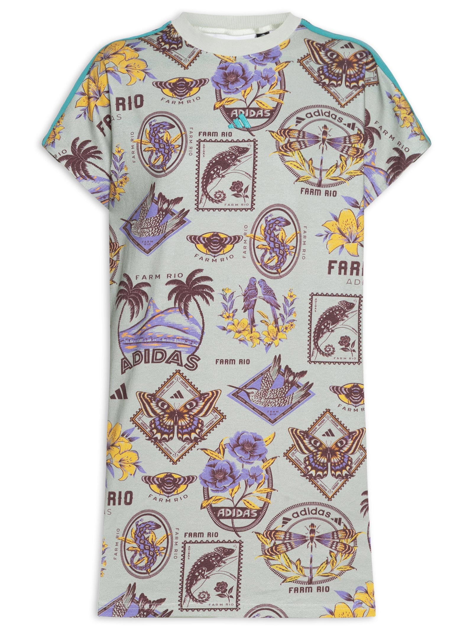 Vestido T Dress Cinza Adidas + Farm