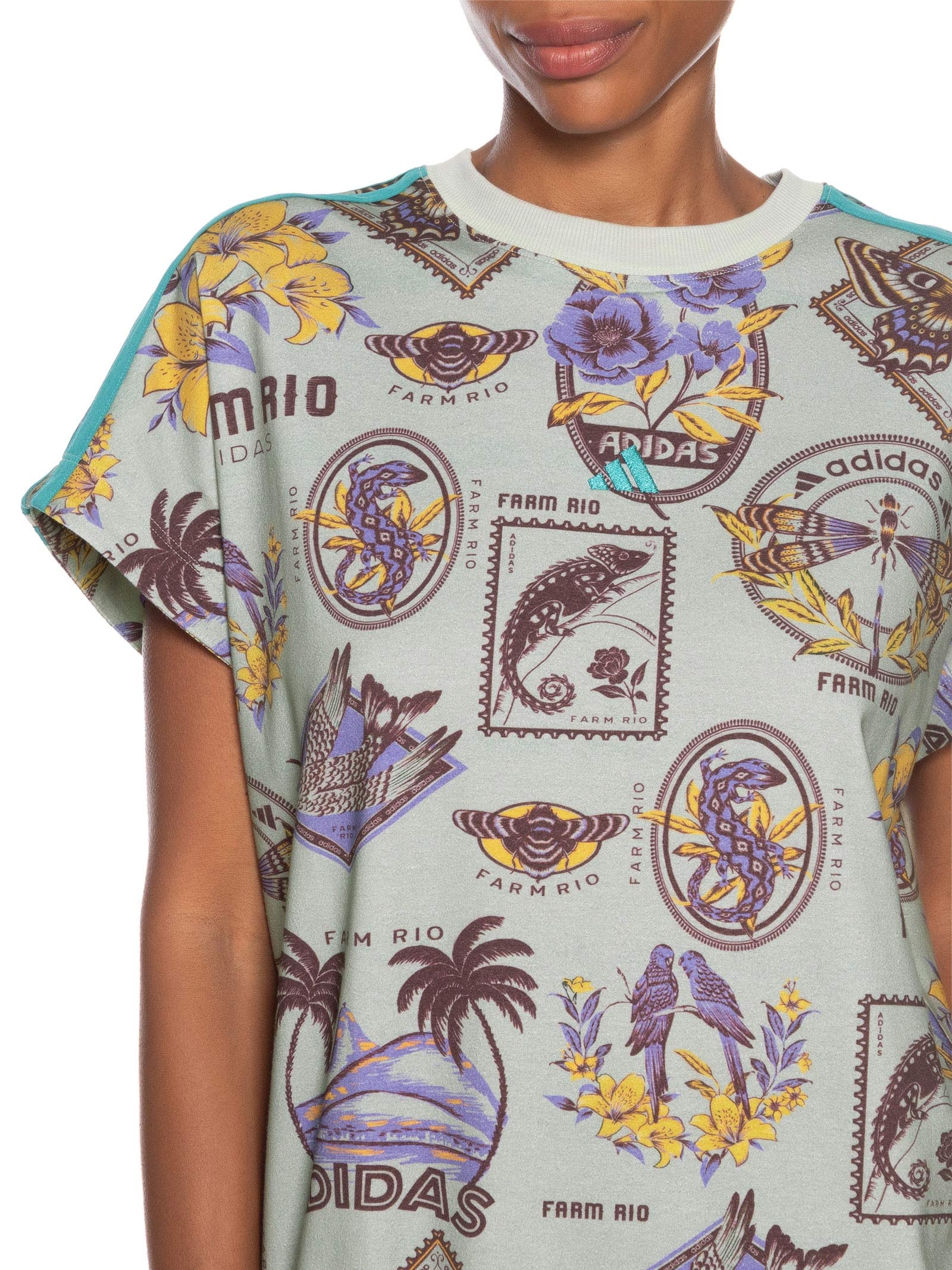 Vestido T Dress Cinza Adidas + Farm