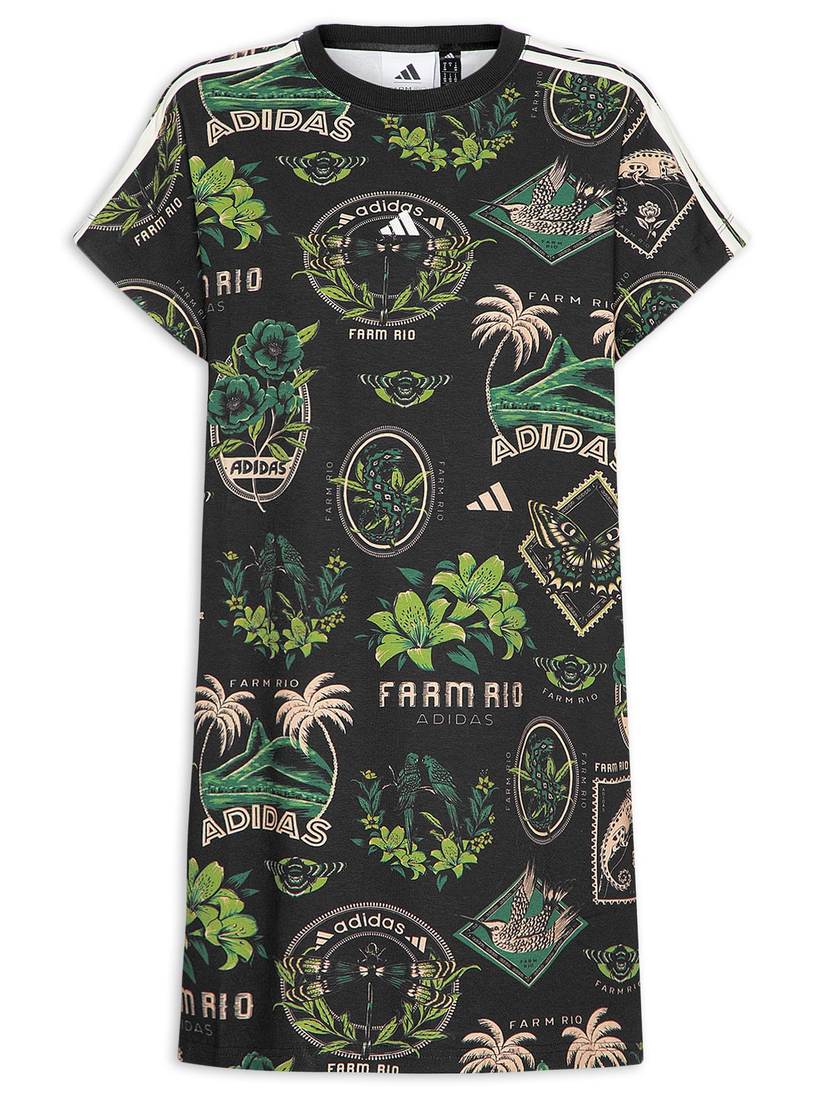 Vestido T Dress Preto Adidas + Farm