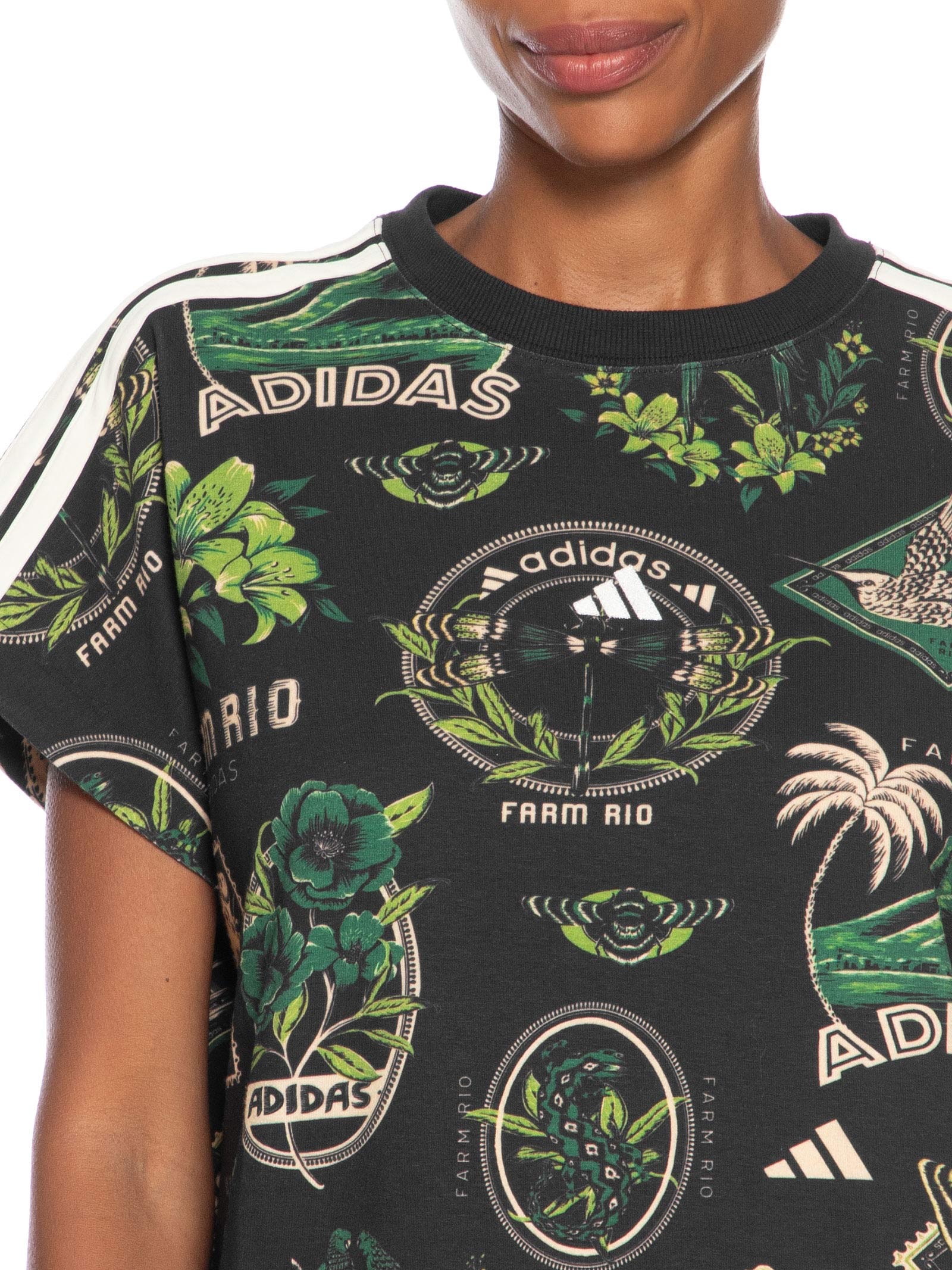 Vestido T Dress Preto Adidas + Farm