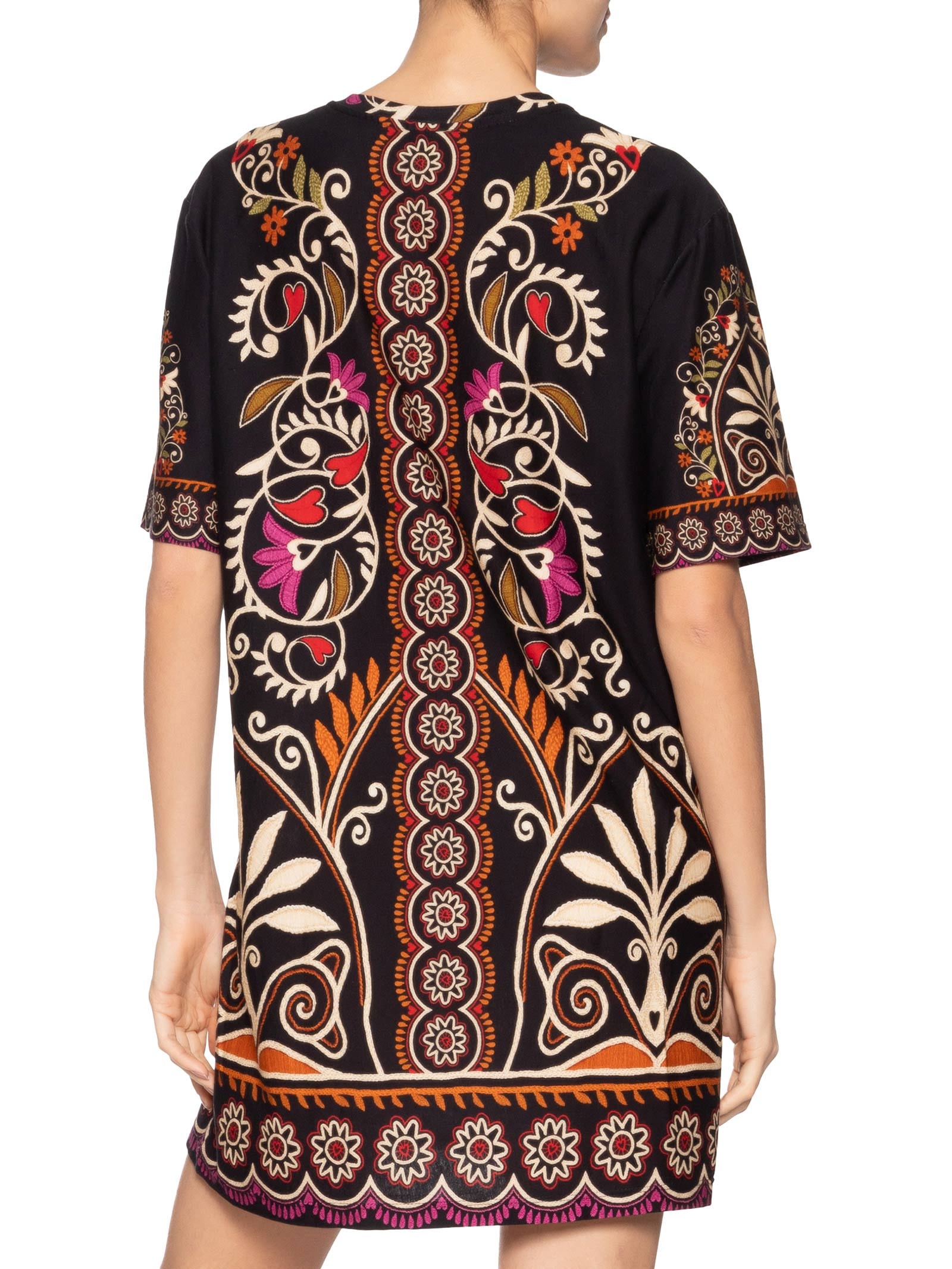 Vestido T-Shirt Básico Adriele Preto Farm