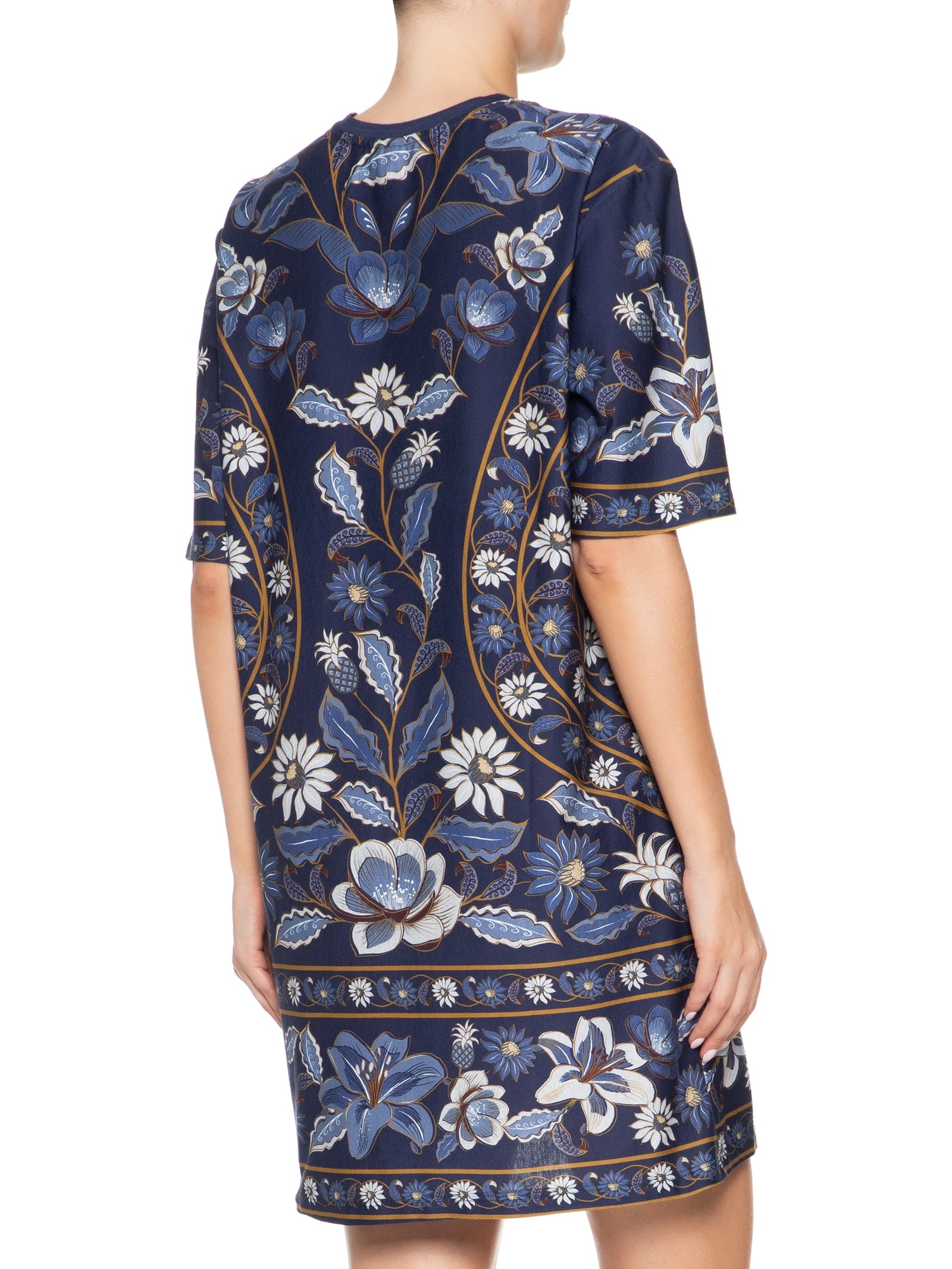 Vestido T-shirt Básico Marcelle Azul Farm