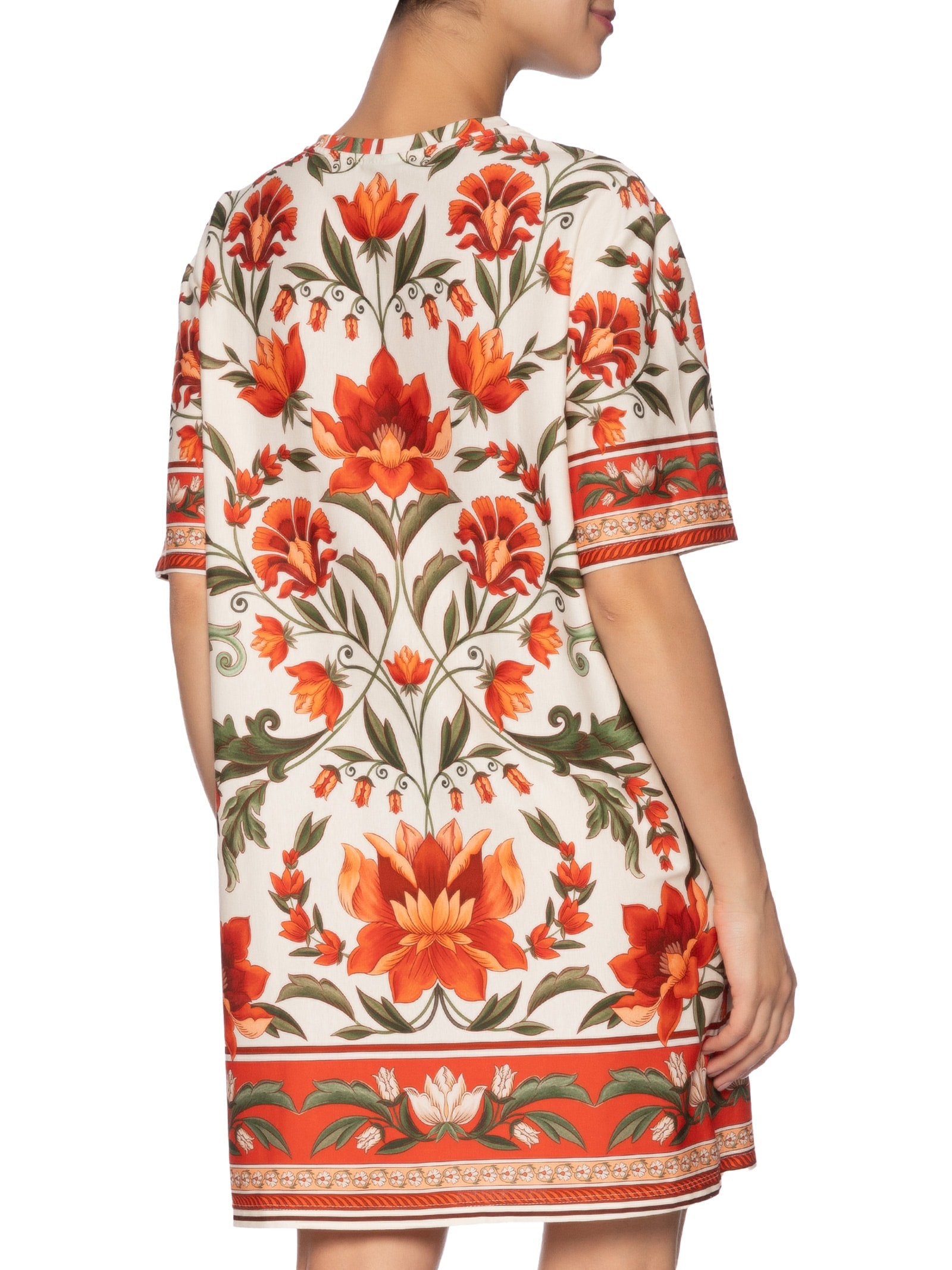 Vestido T-shirt Básico Natalia Off White Farm