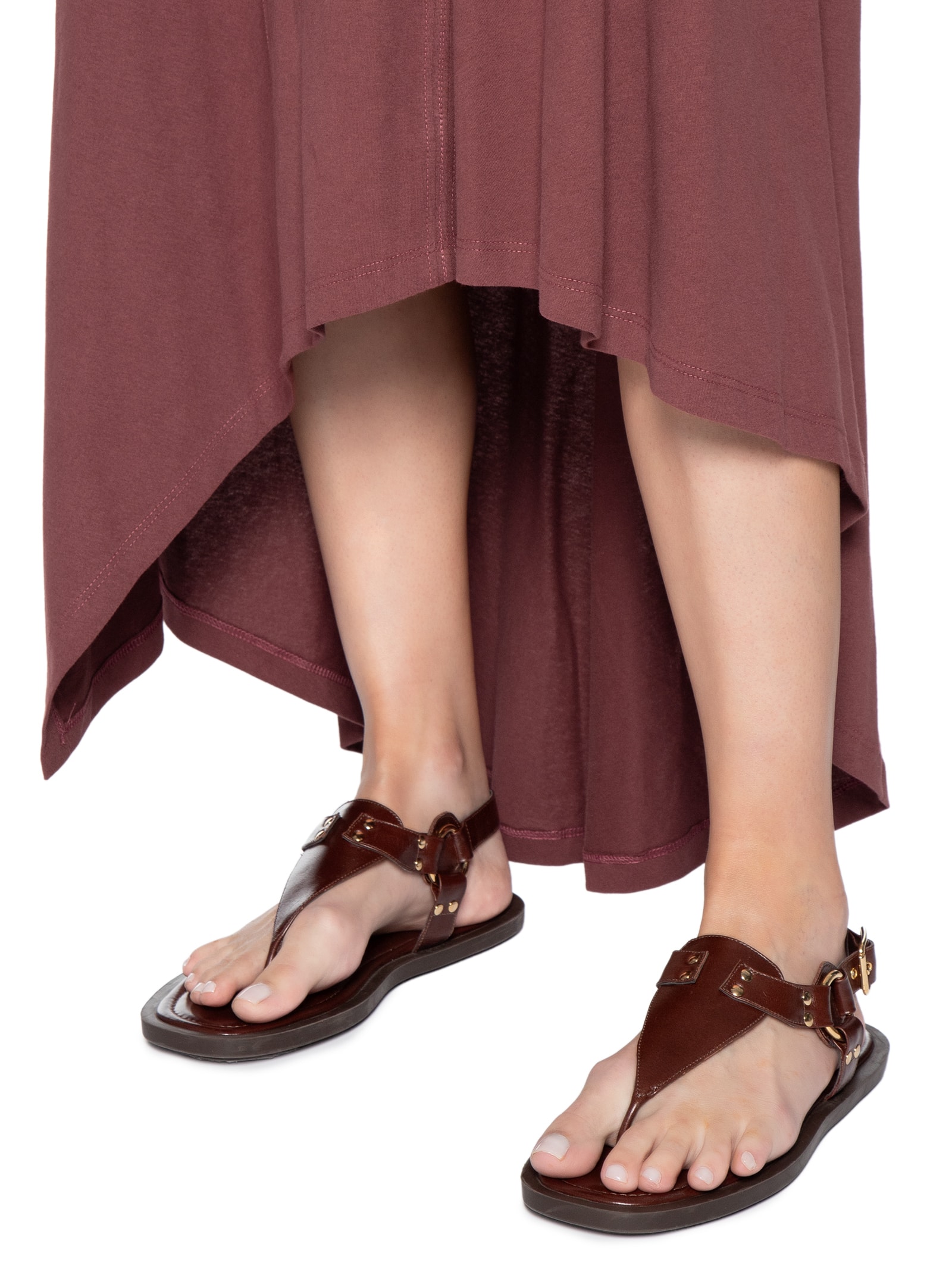 Vestido T-Shirt Bicos Marrom Dress To