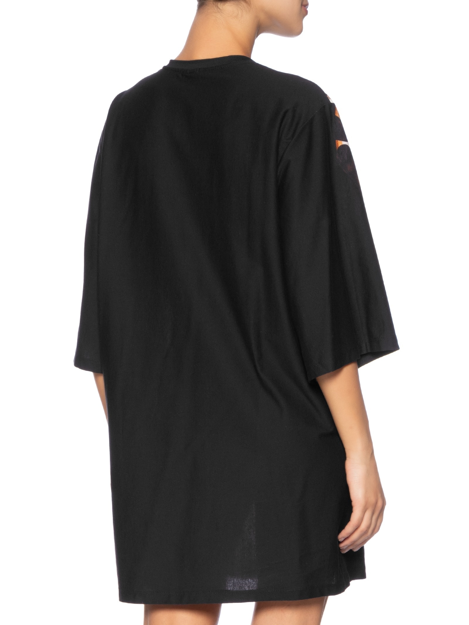 Vestido T-Shirt Big Amonita Preta Farm