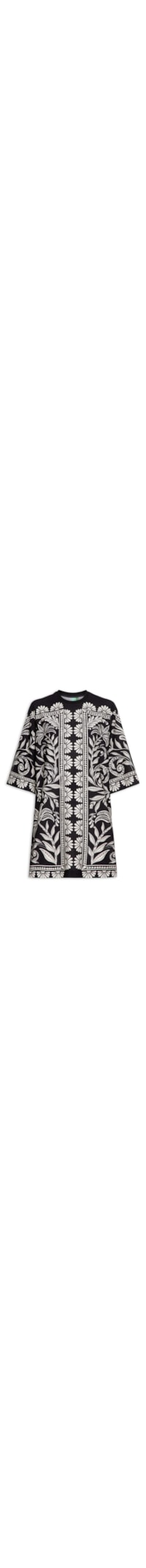 Vestido T-shirt Big Coqueiro Sereno – Preto