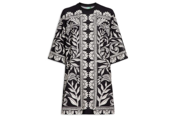 Vestido T-shirt Big Coqueiro Sereno – Preto