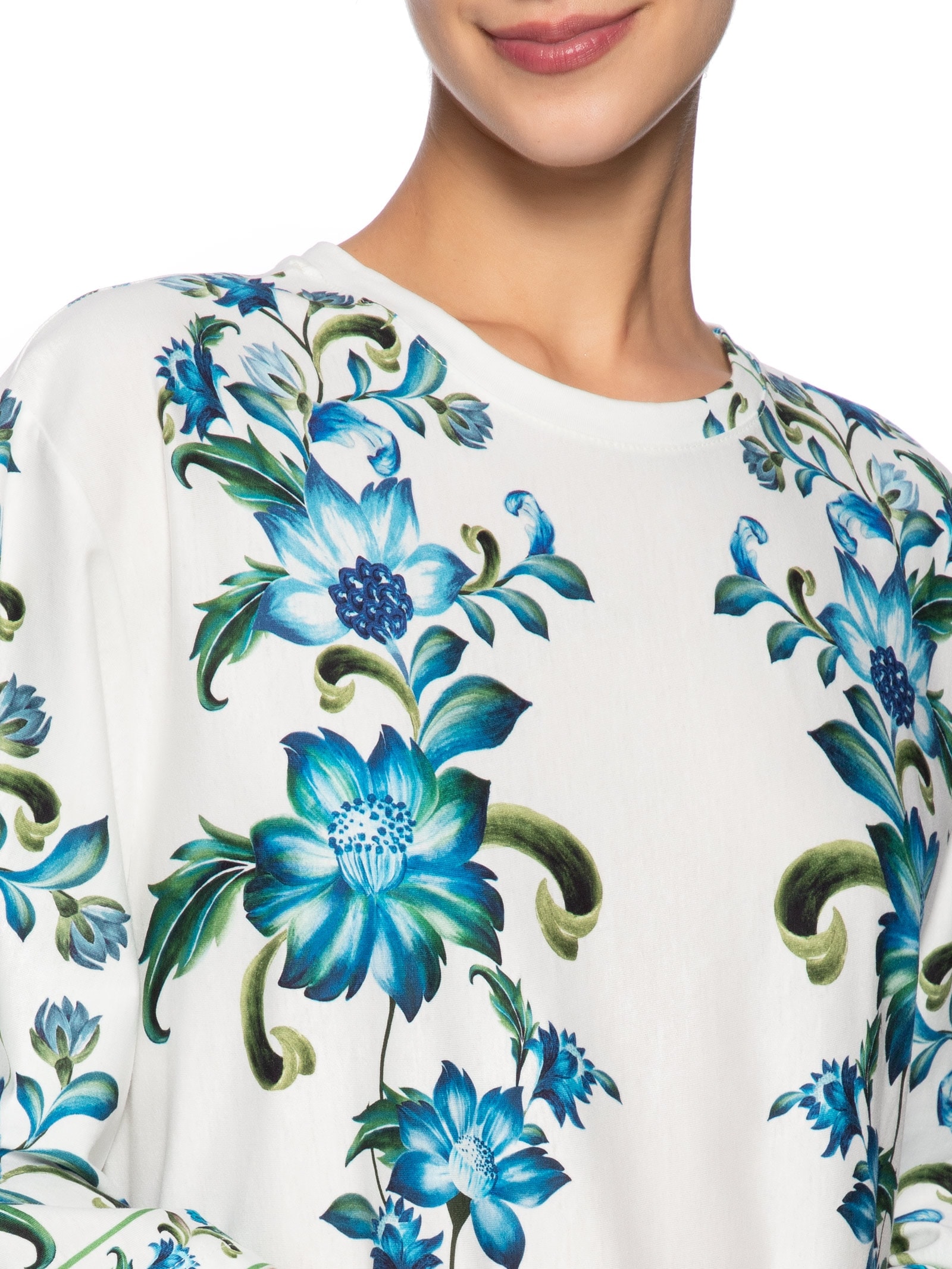 Vestido T-shirt Big Laura Branco Farm