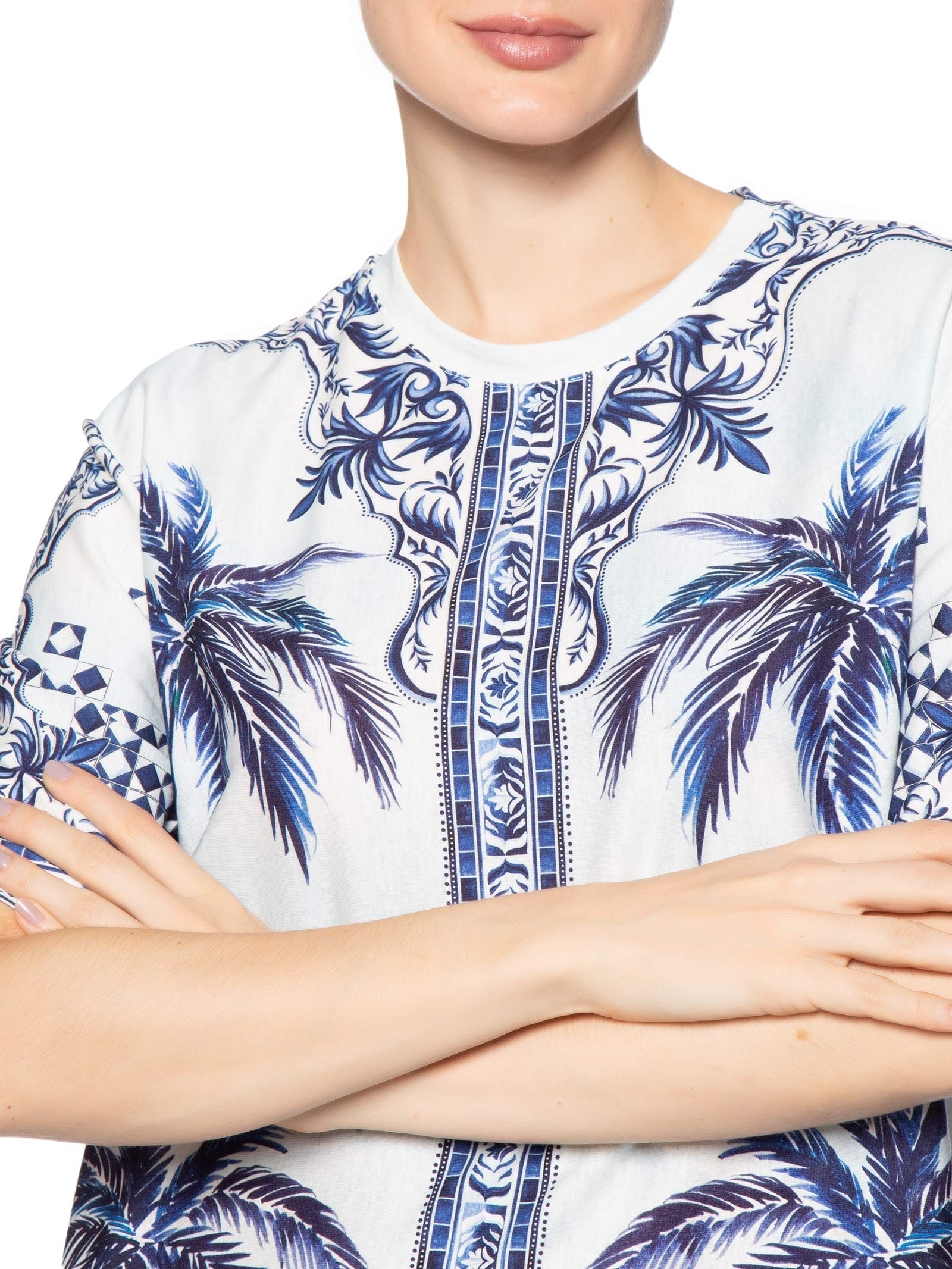 Vestido T-shirt Cidade Maravilha Branco Farm