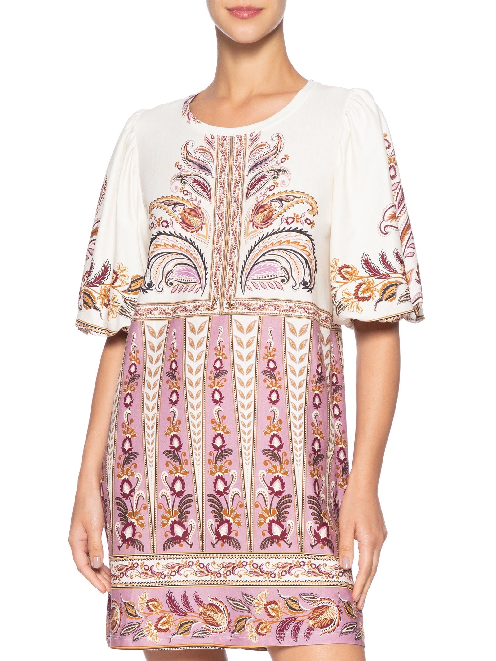 Vestido T-Shirt Mg Fofa Ananda Rosa Farm