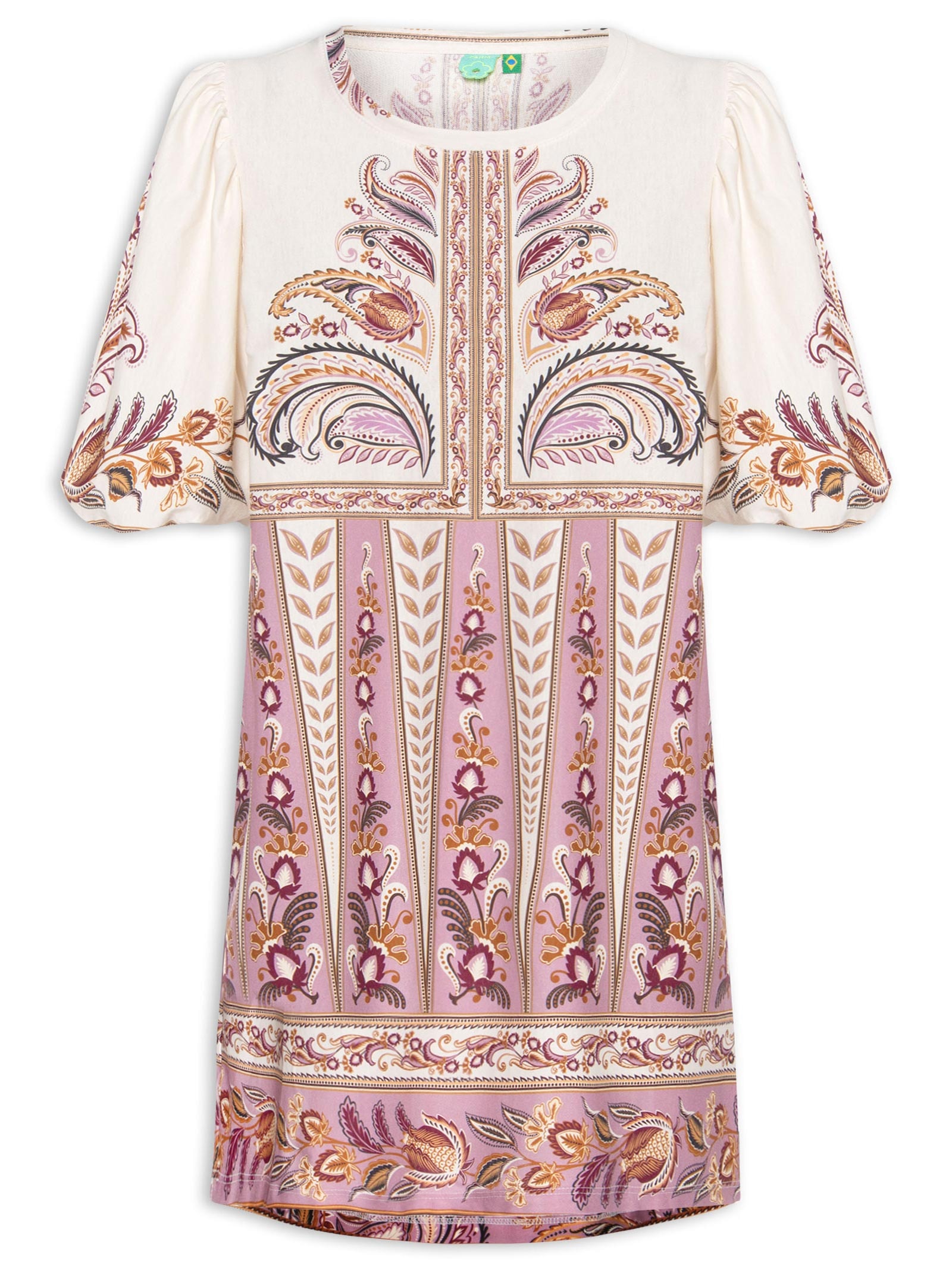 Vestido T-Shirt Mg Fofa Ananda Rosa Farm