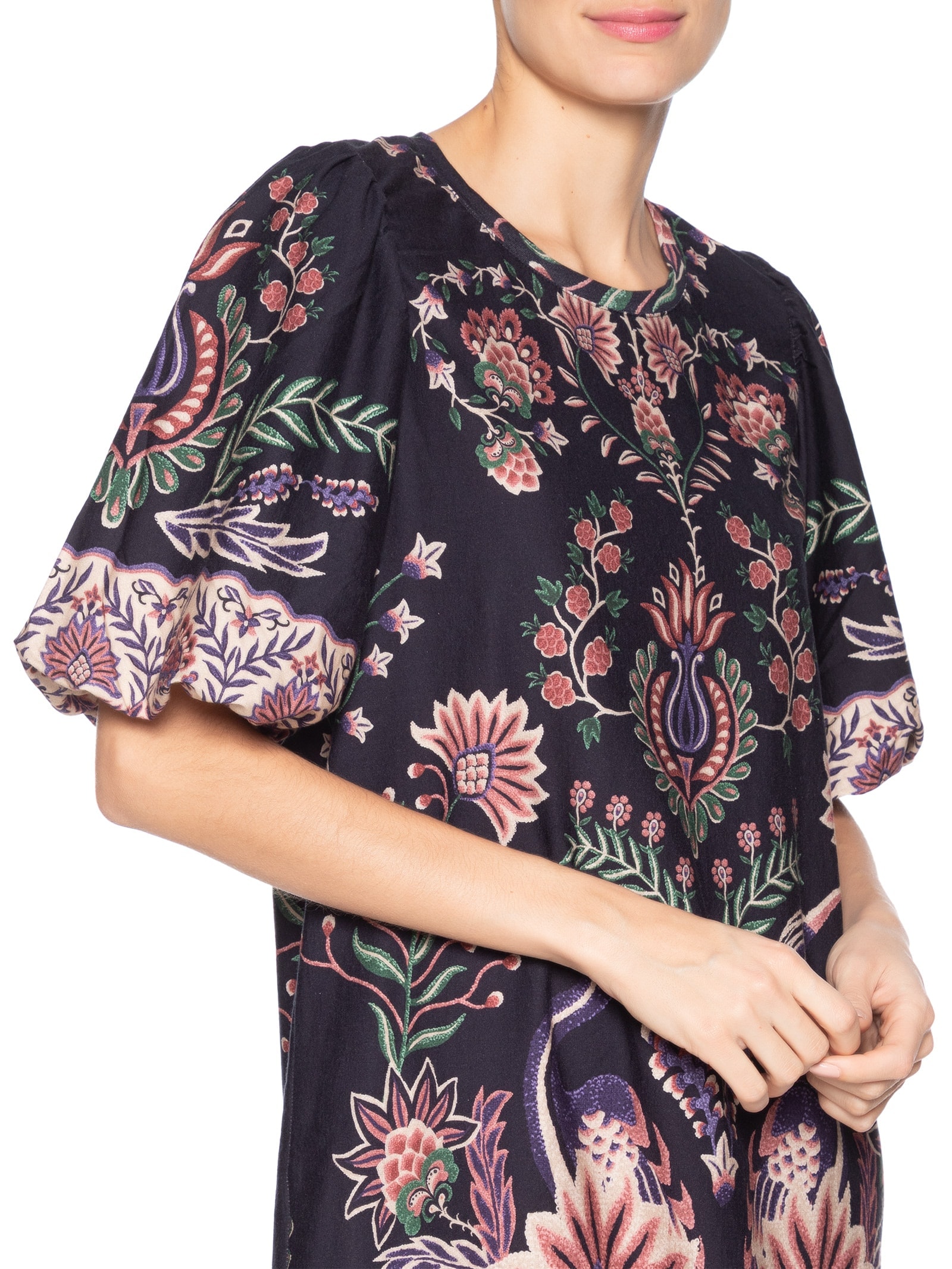 Farm Vestido T-Shirt Mg Fofa Jardim Maravilhoso Preto