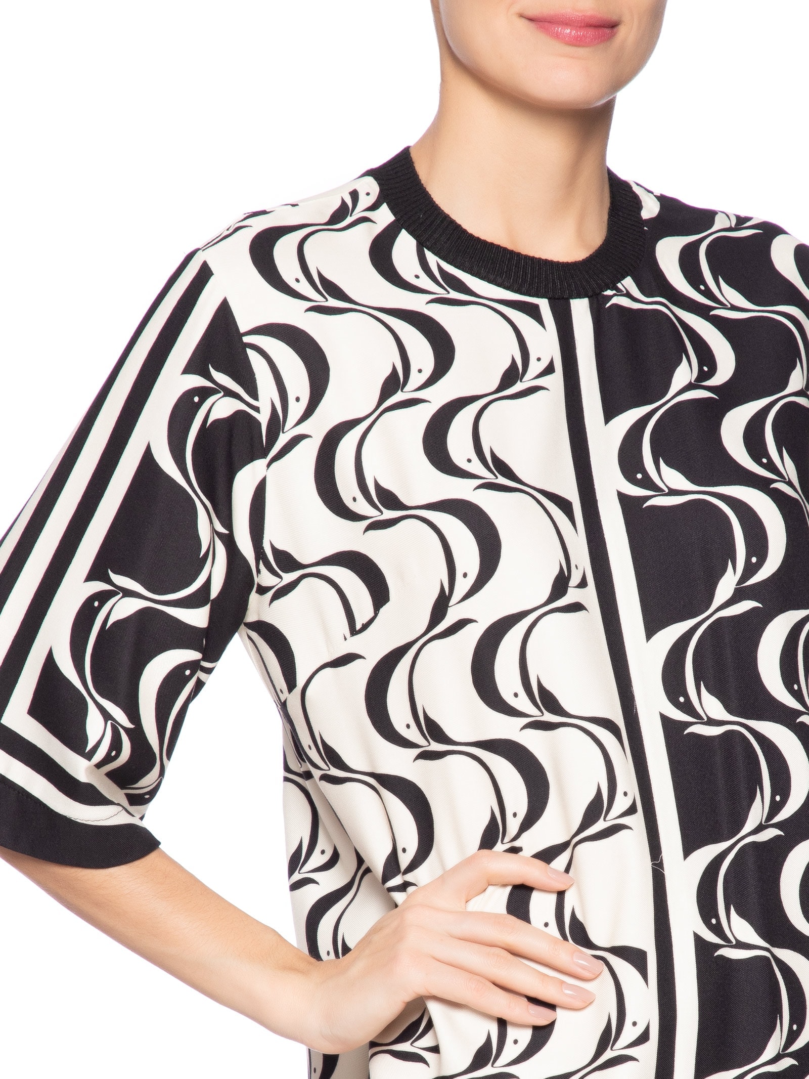 Vestido T-shirt Peixe Copa Preto Farm