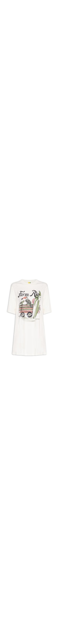 Vestido T-Shirt Pilha de Pranchas – Off White