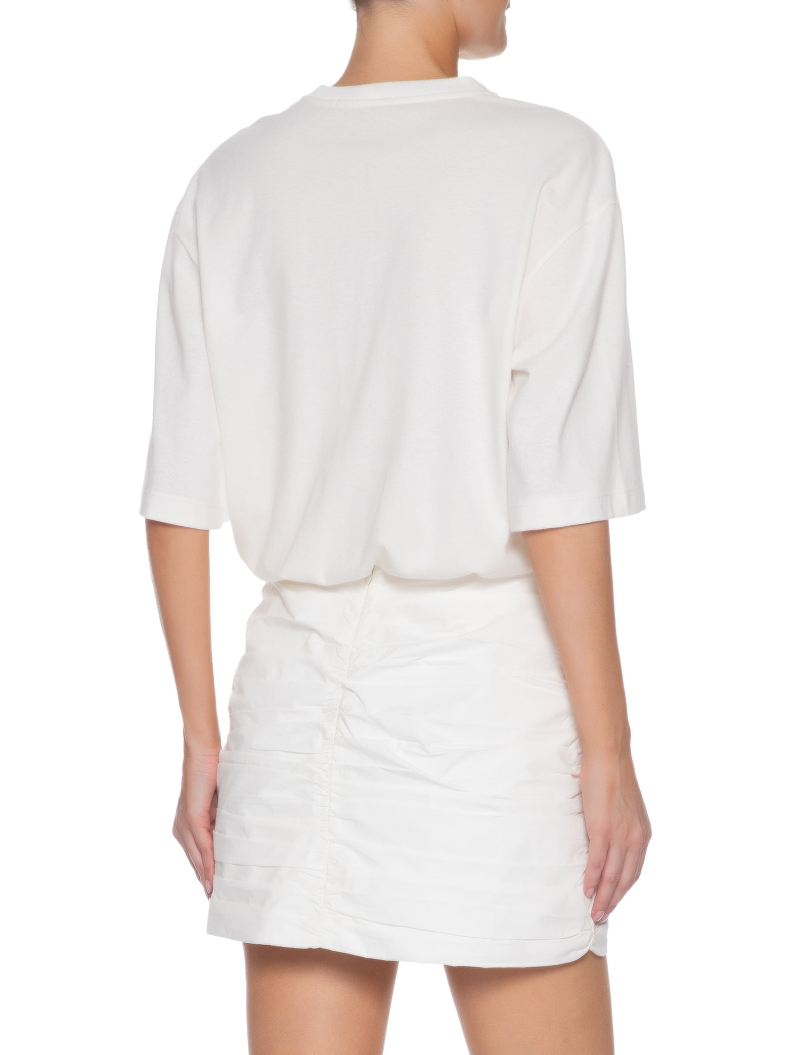 Vestido T-Shirt Saia Tecido Branco Dress To
