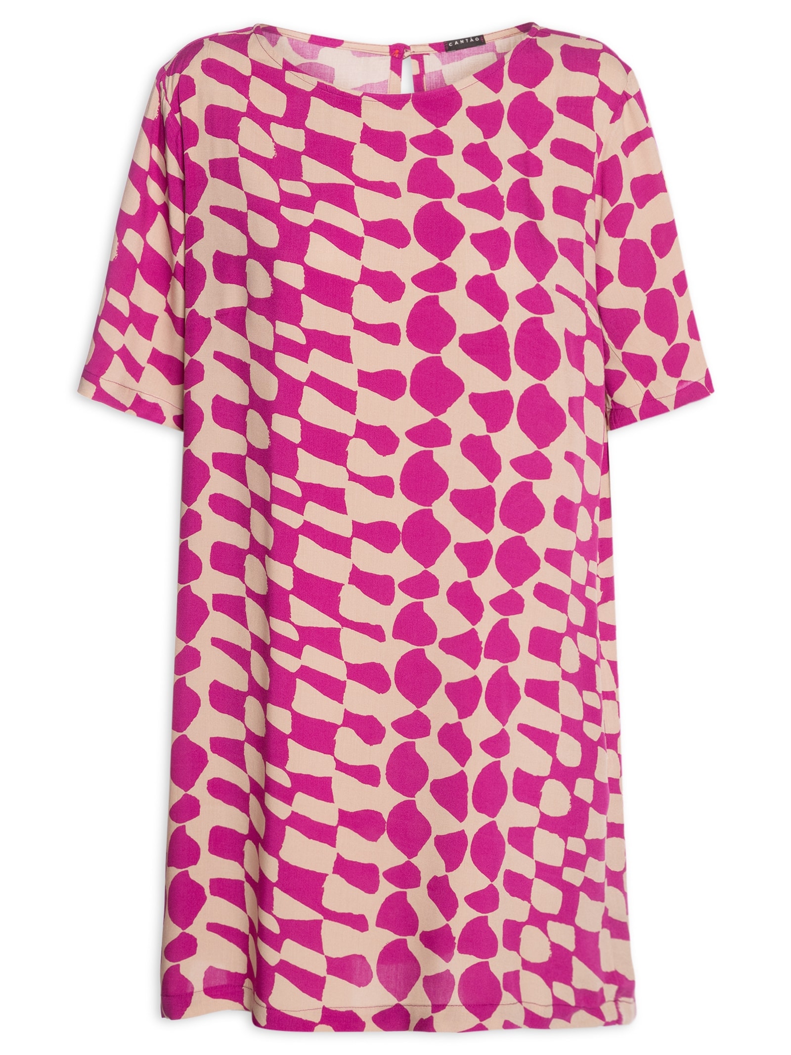 Vestido T-Shirt Tempo Rosa Cantão