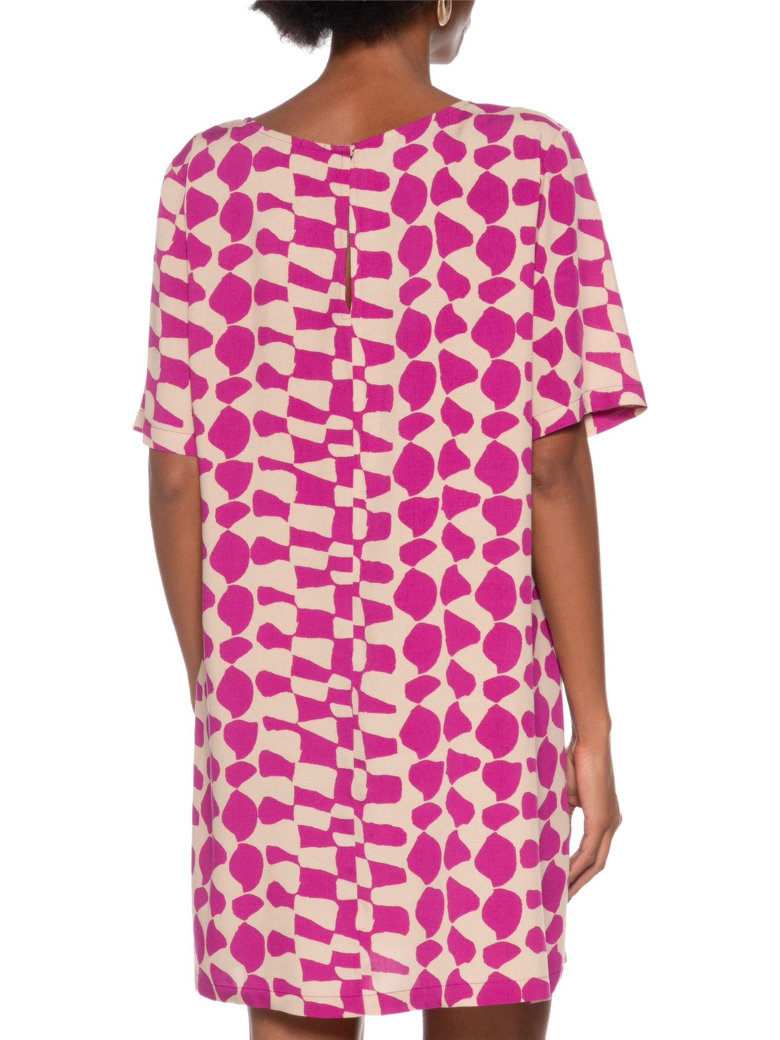 Vestido T-Shirt Tempo Rosa Cantão