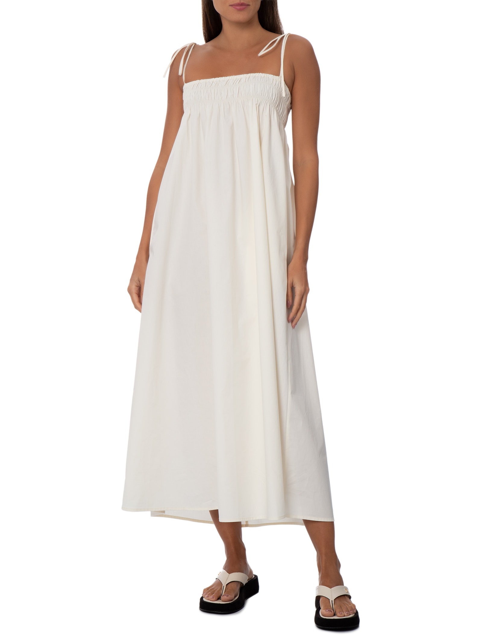 Vestido Tai Paper Branco Panô
