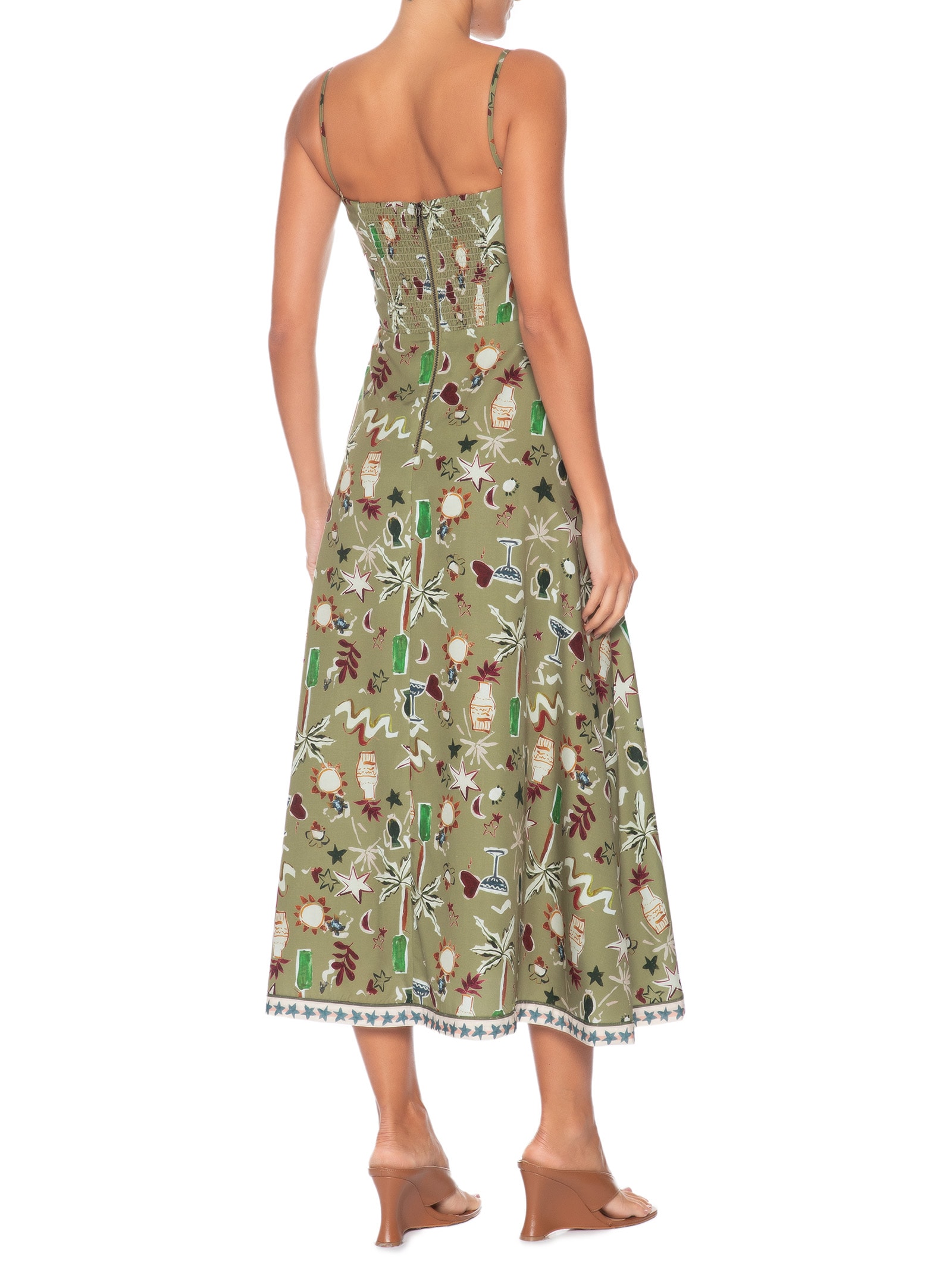 Vestido Talia Estampado – Verde Le Lis