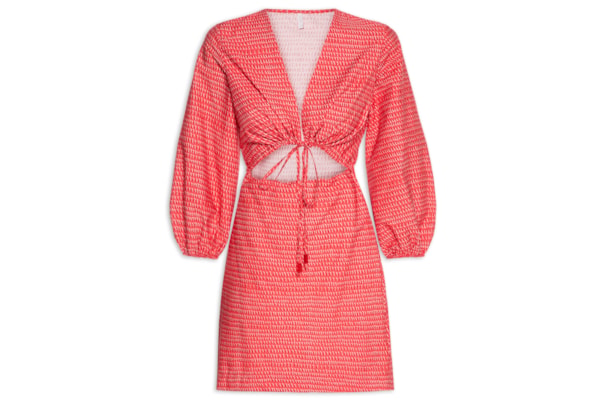 Vestido Tecido Atlanta - Vermelho