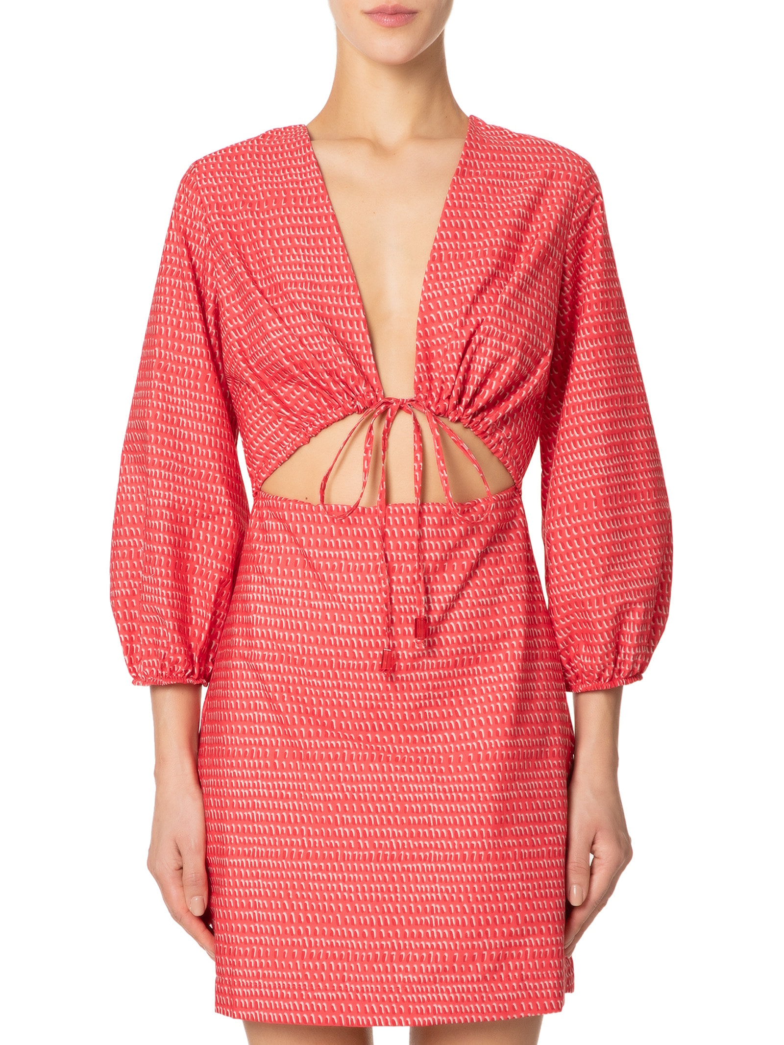 Vestido Tecido Atlanta Vermelho Lez A Lez