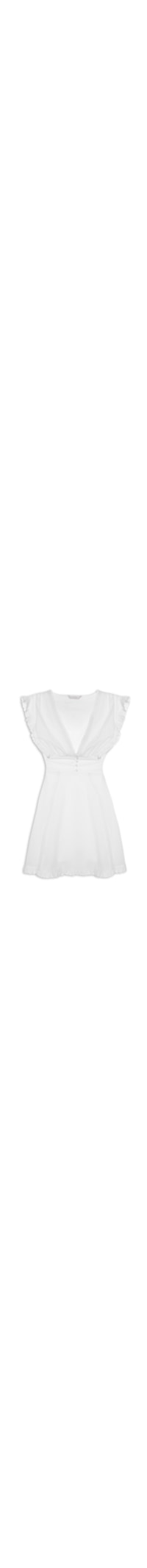 Vestido Tecido Cotton Voil Ata - Branco
