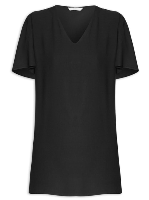 Vestido Tecido Crepe Siena – Preto