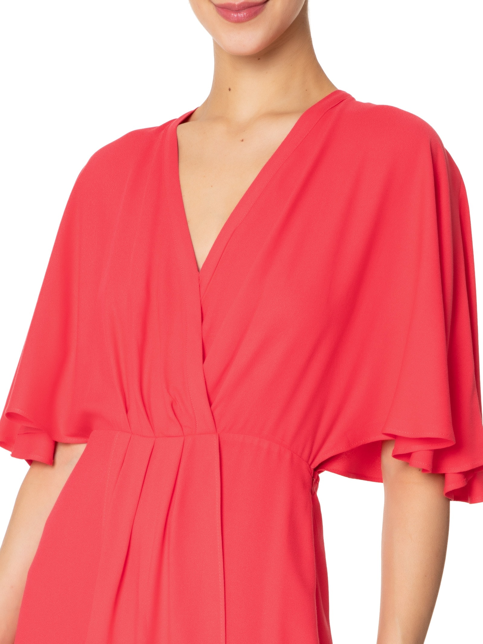 Vestido Tecido Crepe Siena Rosa Lez A Lez