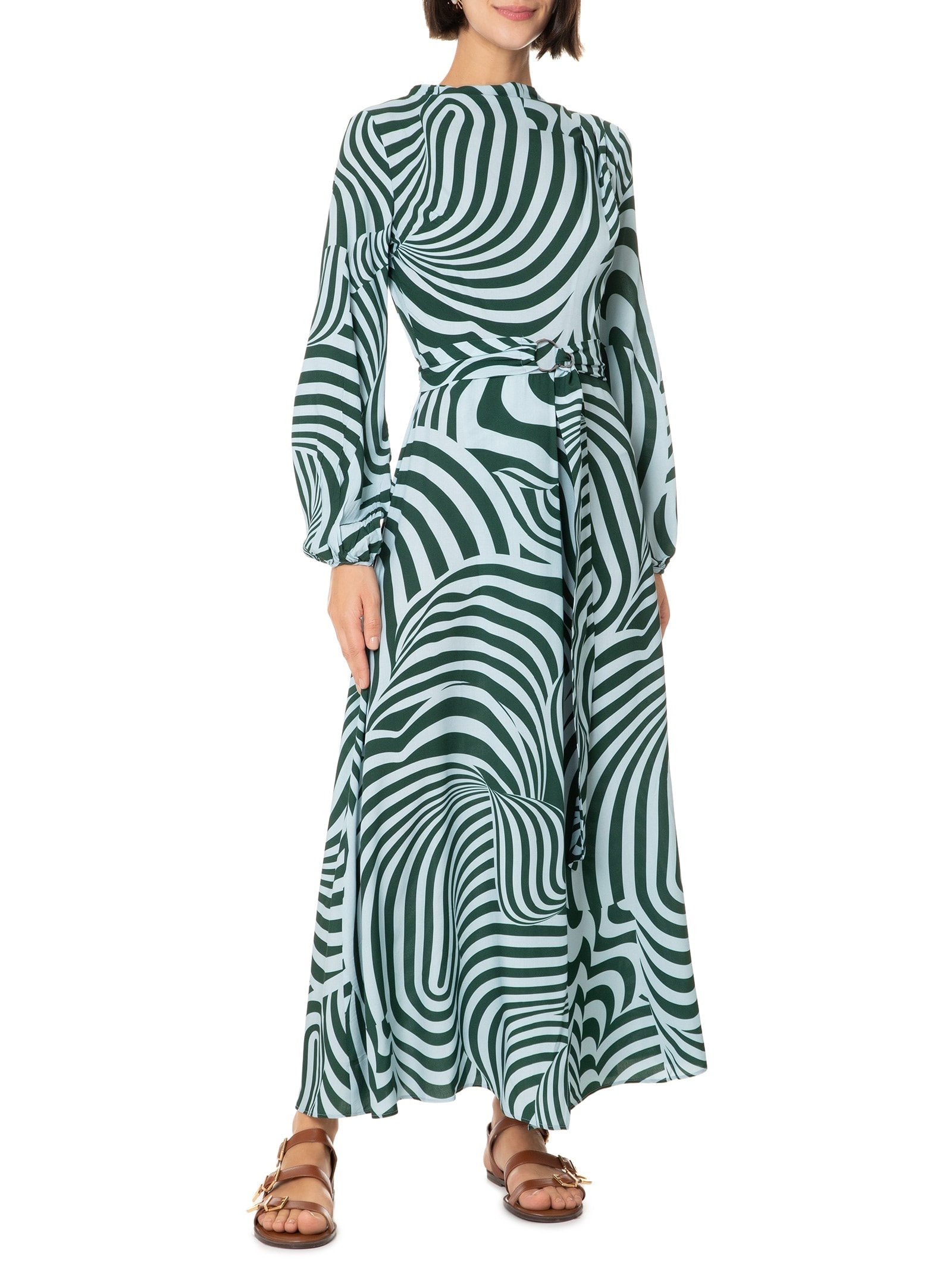 Vestido Tecido Rayon Bali Azul Lez A Lez