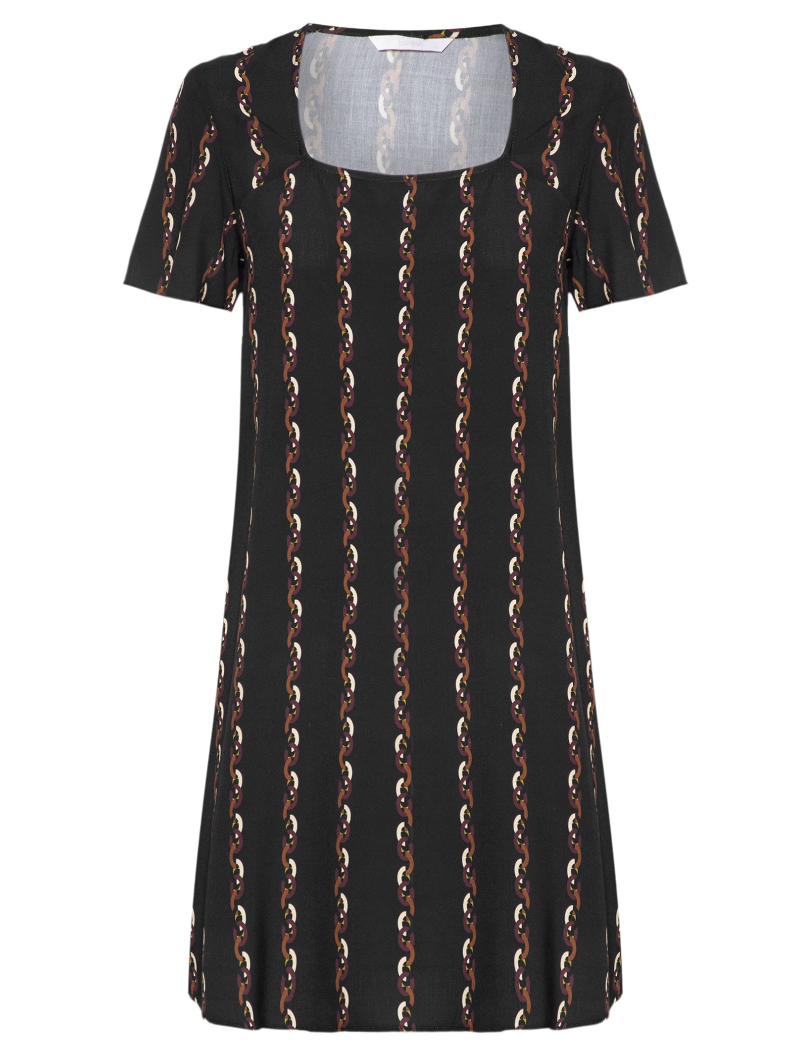 Vestido Tecido Rayon Bali Preto Lez A Lez