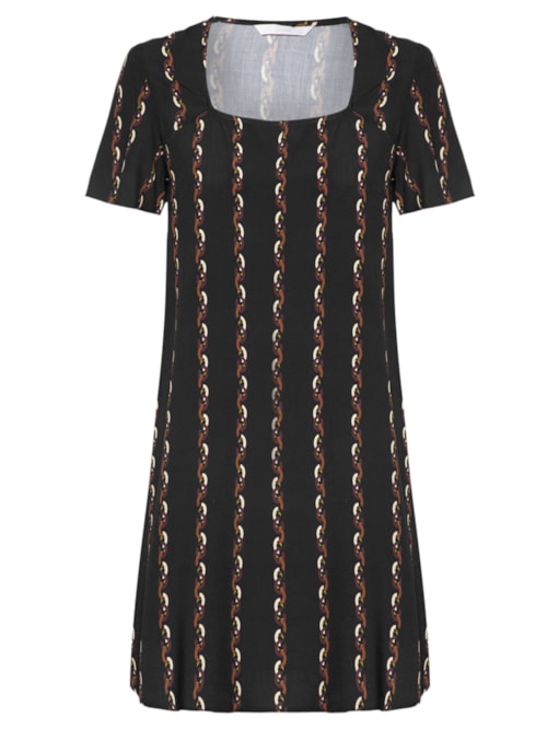 Vestido Tecido Rayon Bali – Preto