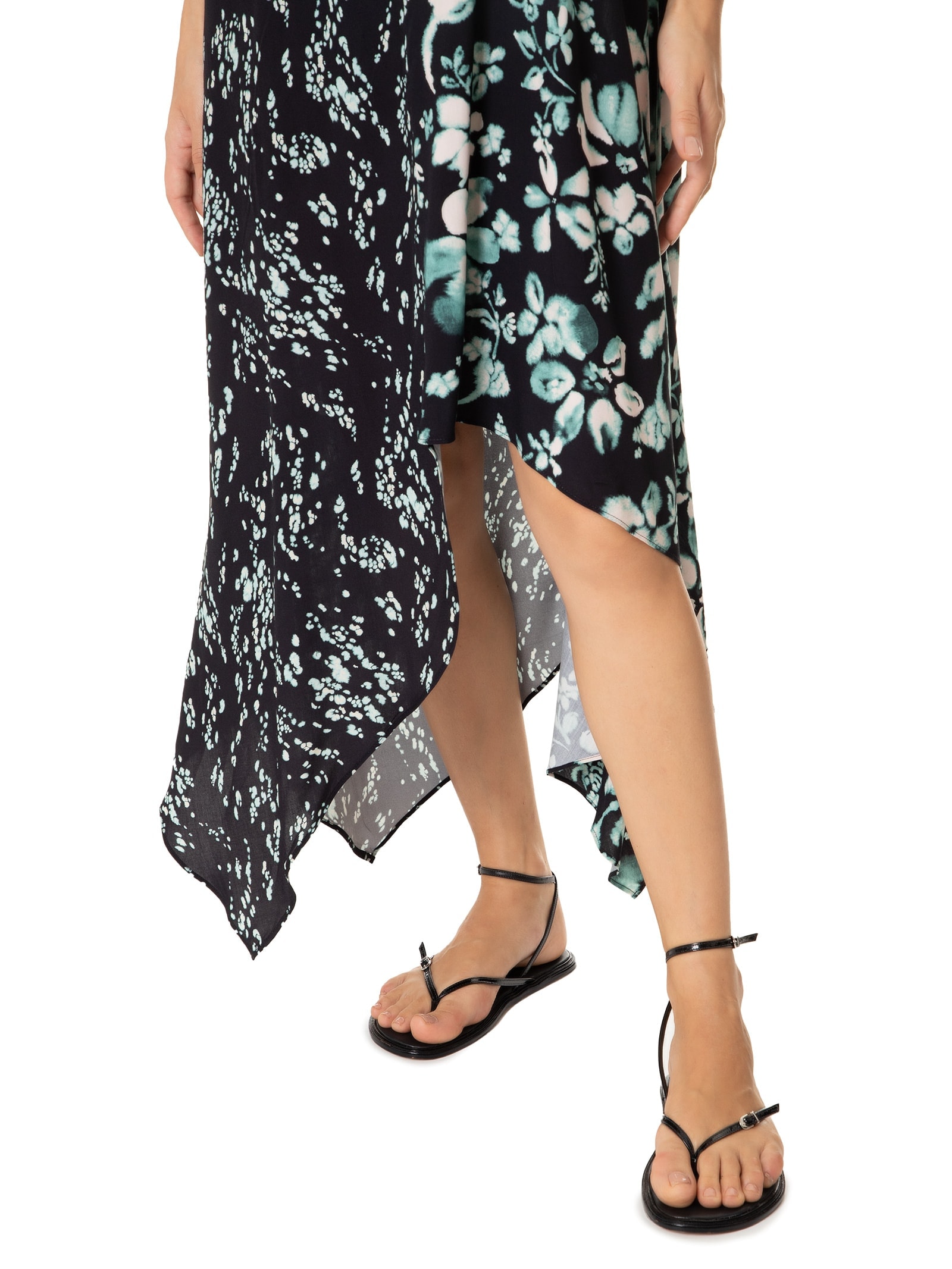 Vestido Tecido Rayon Bali Preto Lez A Lez