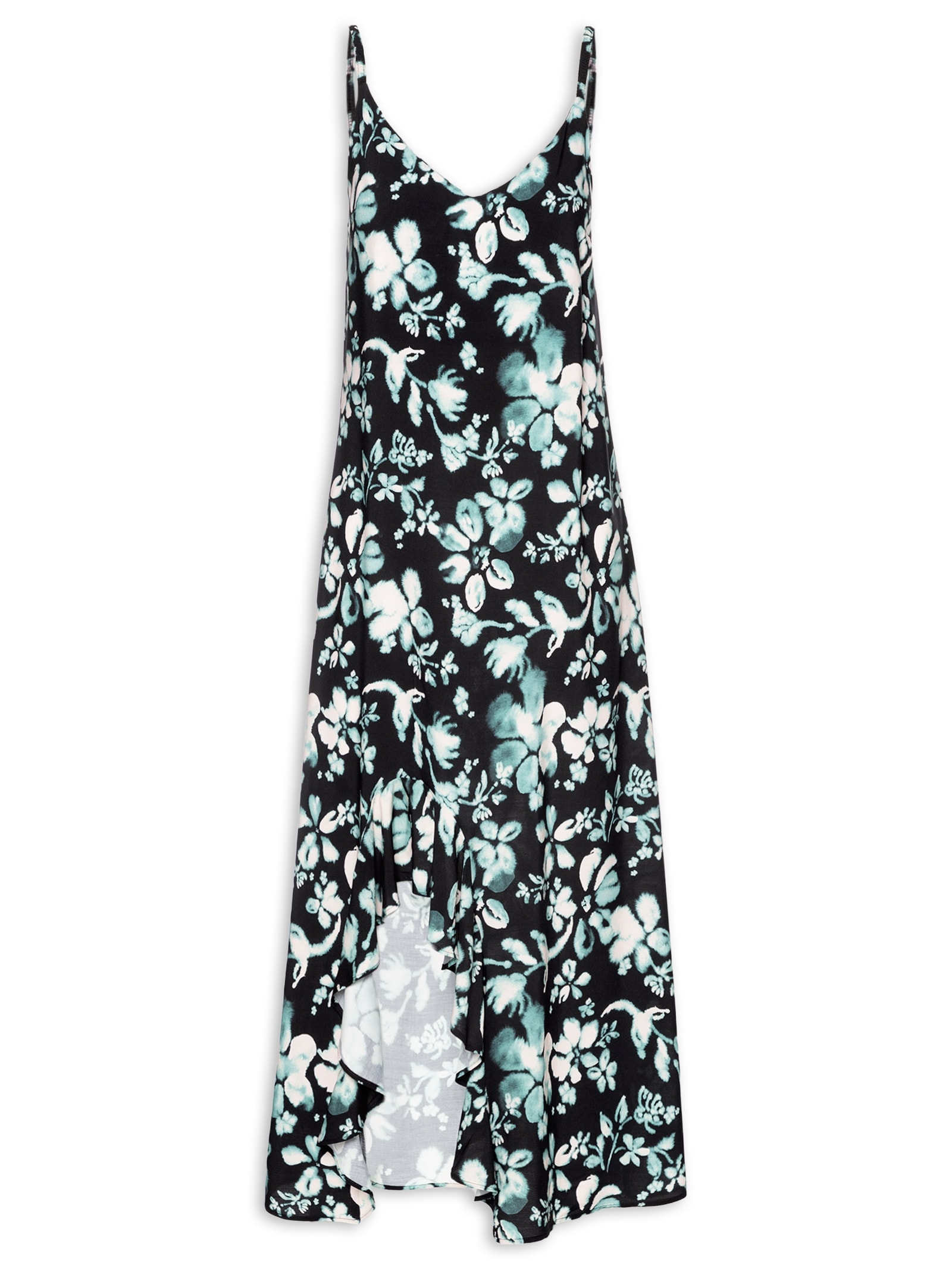 Vestido Tecido Rayon Bali Preto Lez A Lez