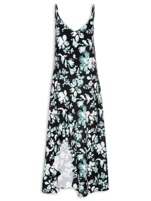 Vestido Tecido Rayon Bali – Preto