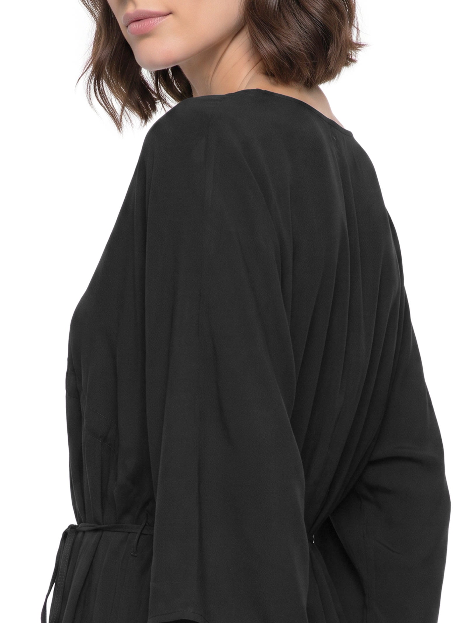 Vestido Tecido Rayon Carmel Preto Lez A Lez