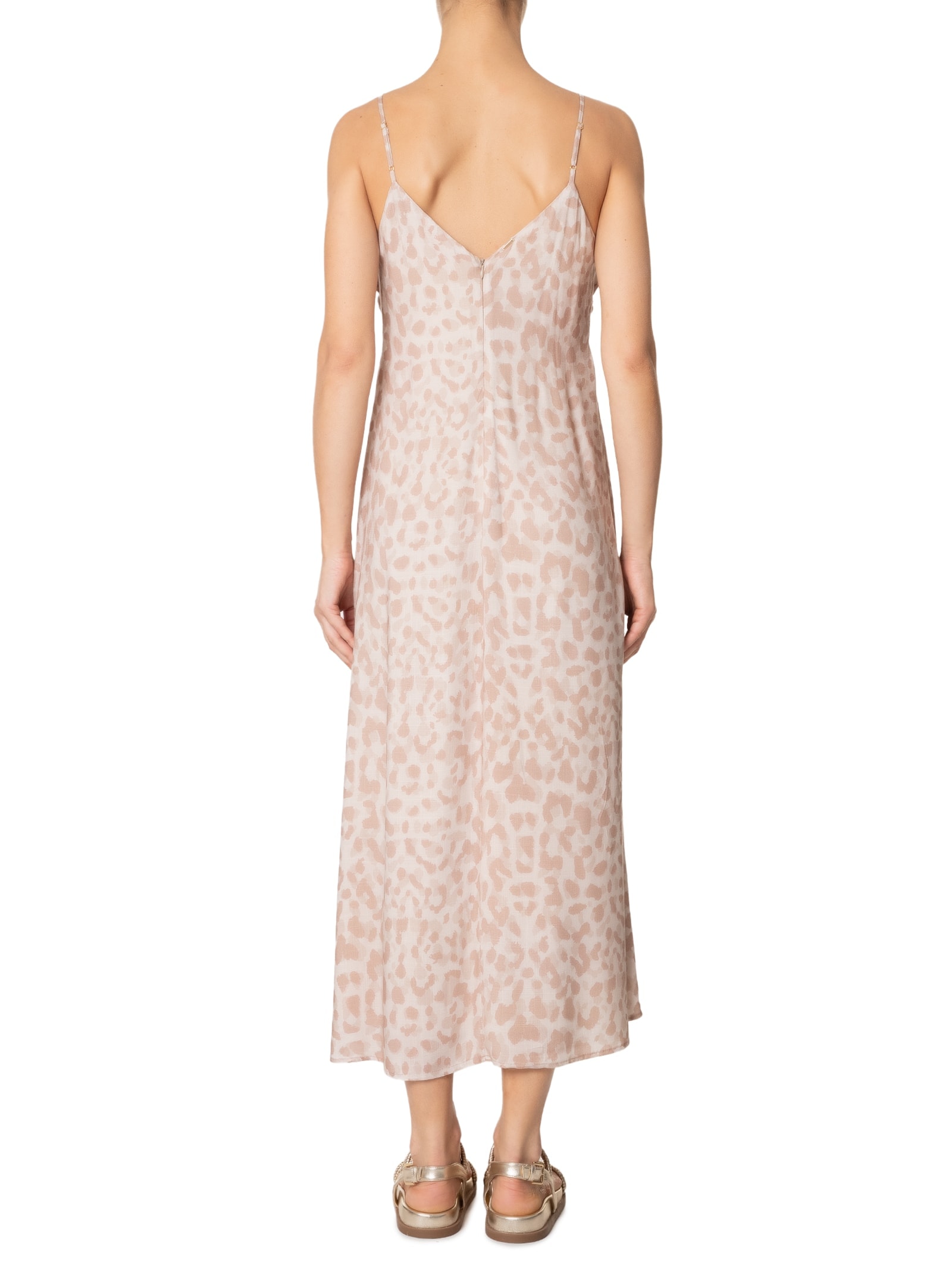 Vestido Tecido Rayon New Slub Animal Print Lez A Lez