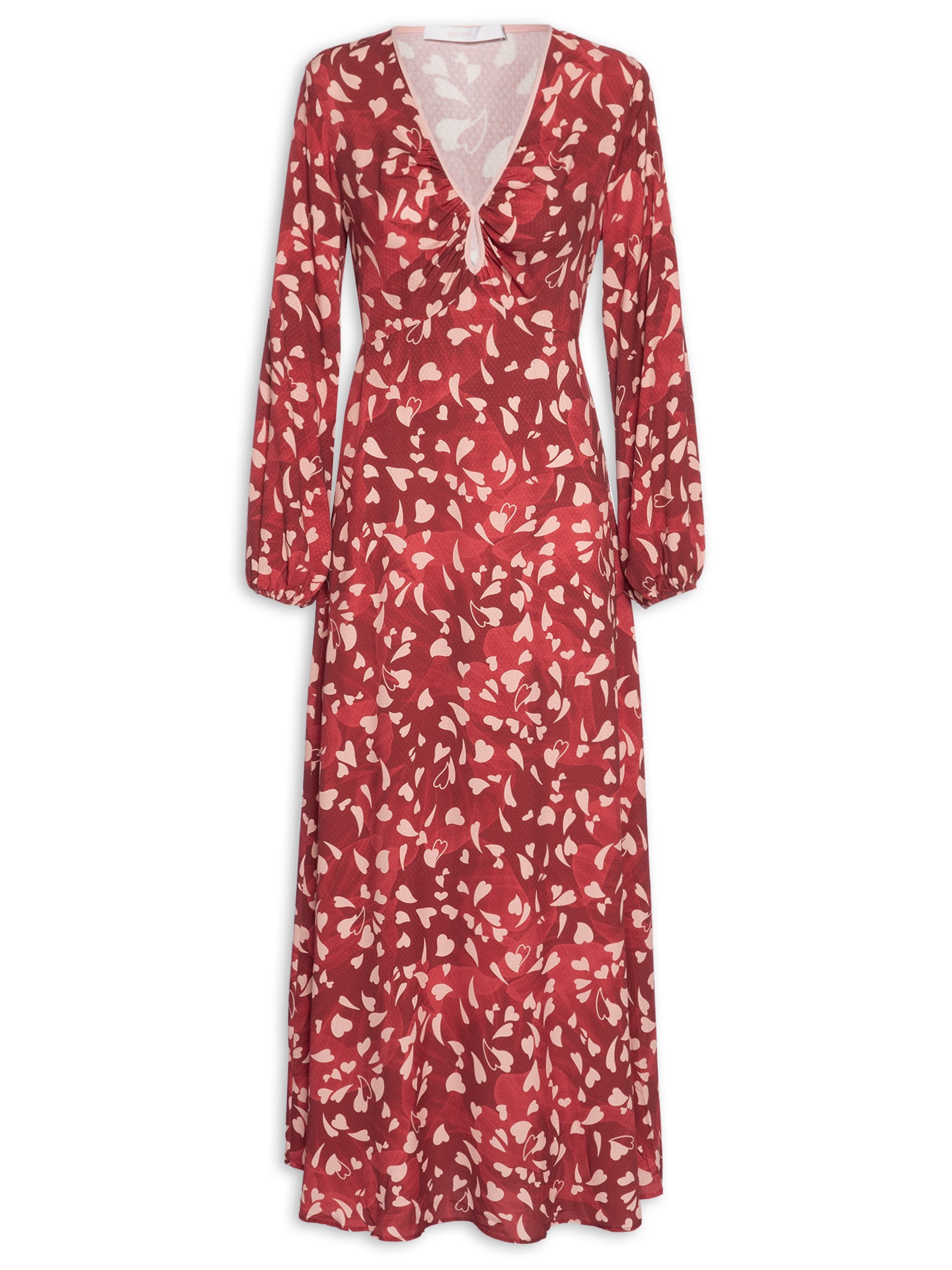 Vestido Tecido Rayon Stars Vermelho Lez A Lez