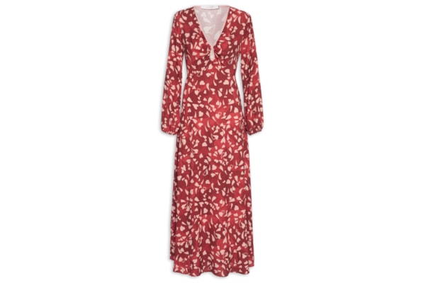 Vestido Tecido Rayon Stars - Vermelho