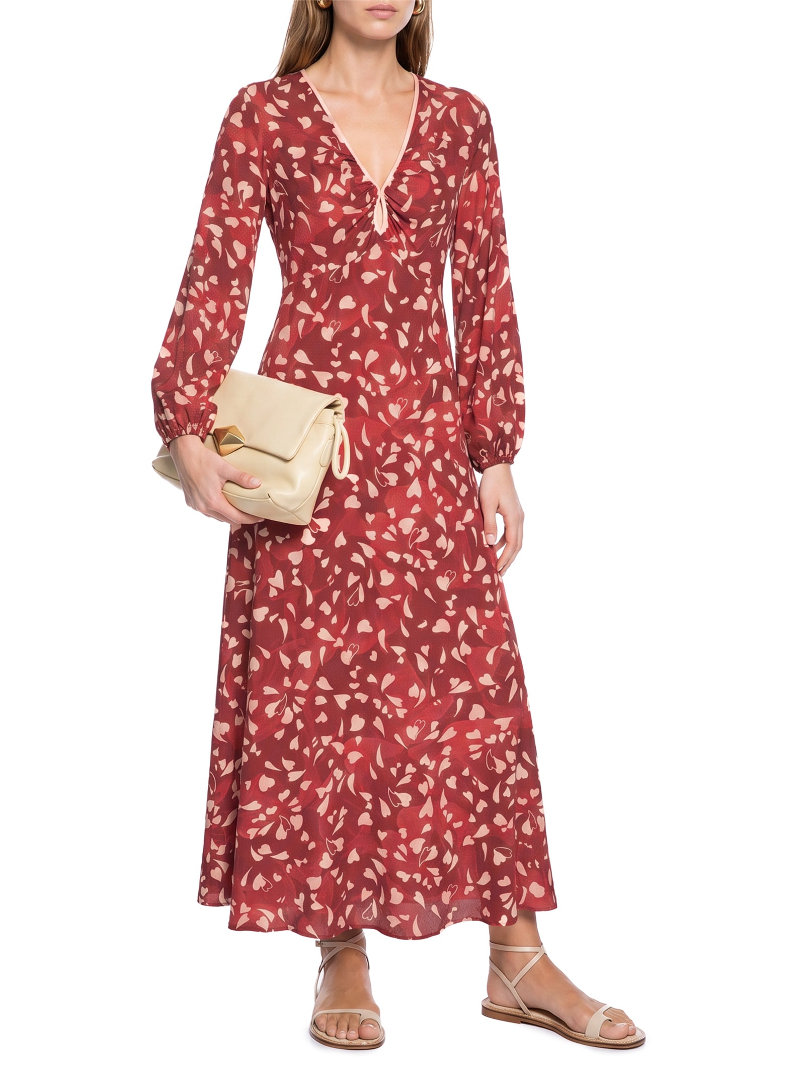 Vestido Tecido Rayon Stars Vermelho Lez A Lez