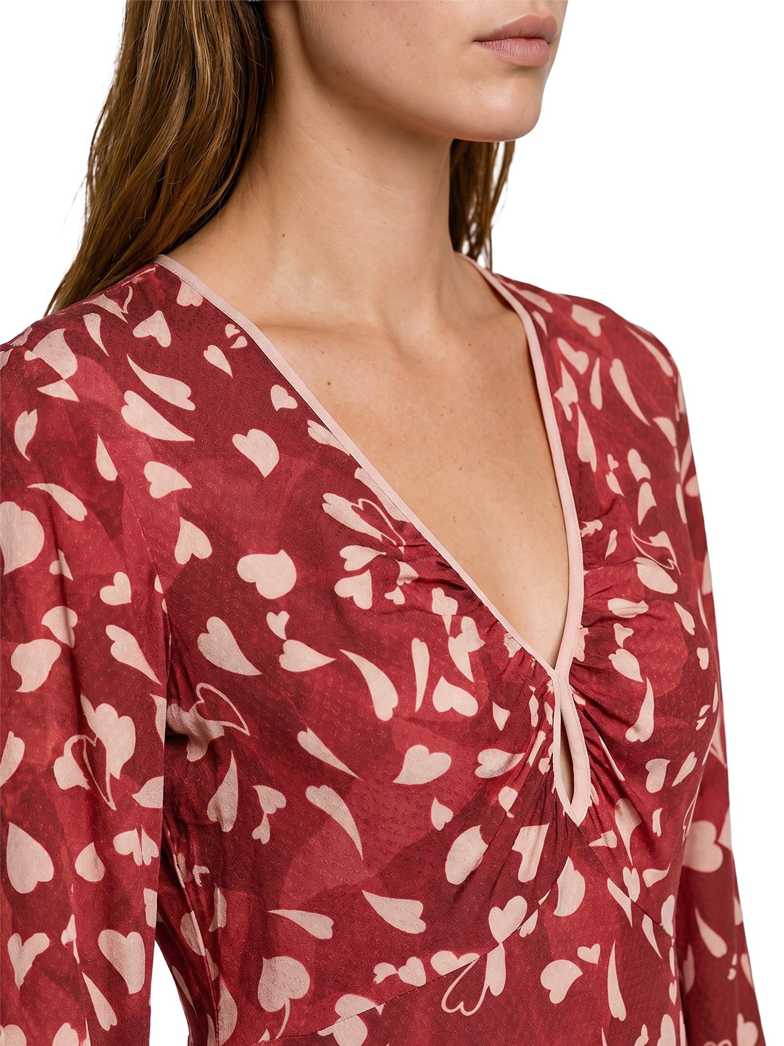 Vestido Tecido Rayon Stars Vermelho Lez A Lez