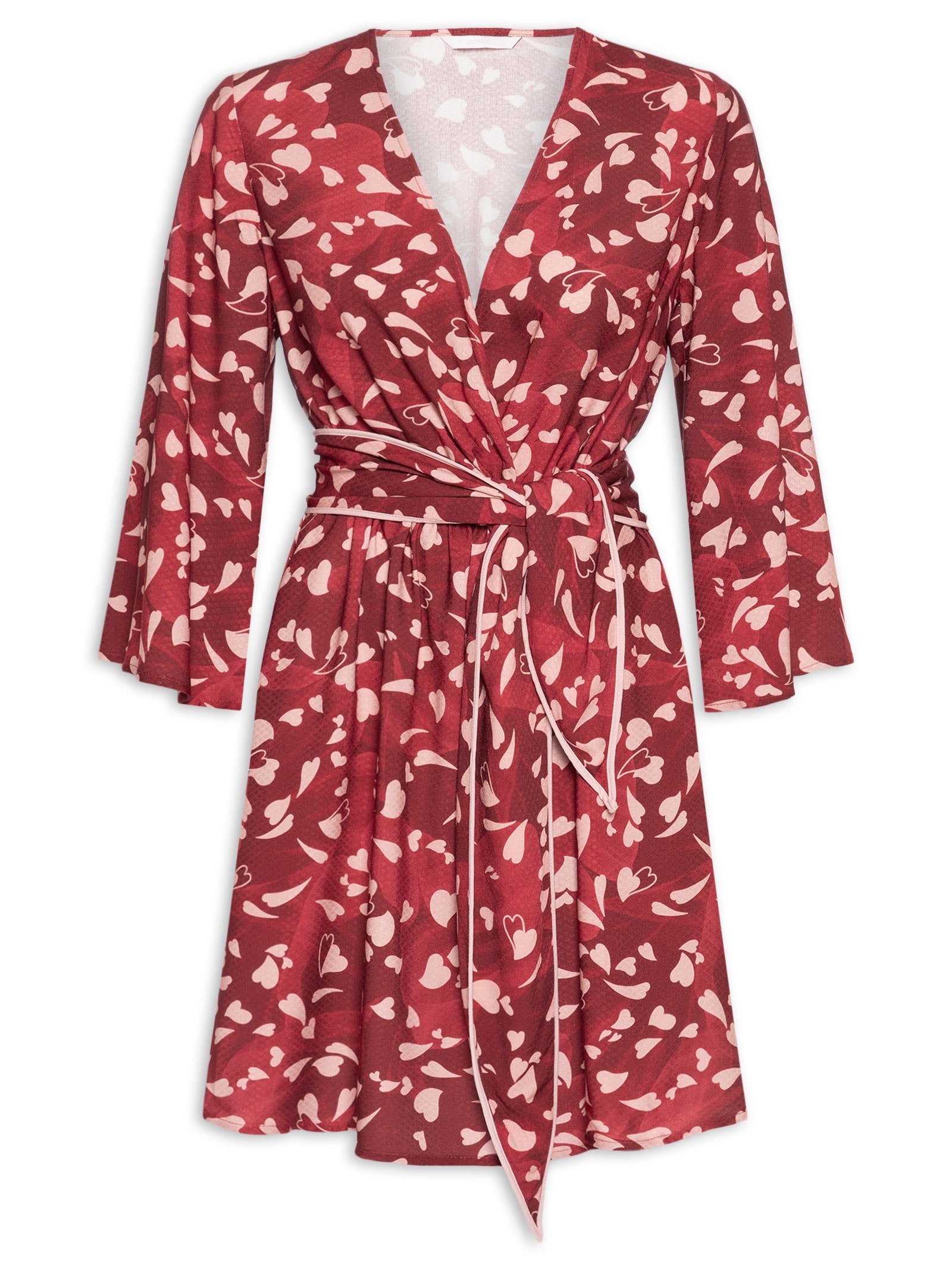 Vestido Tecido Rayon Stars Vermelho Lez A Lez