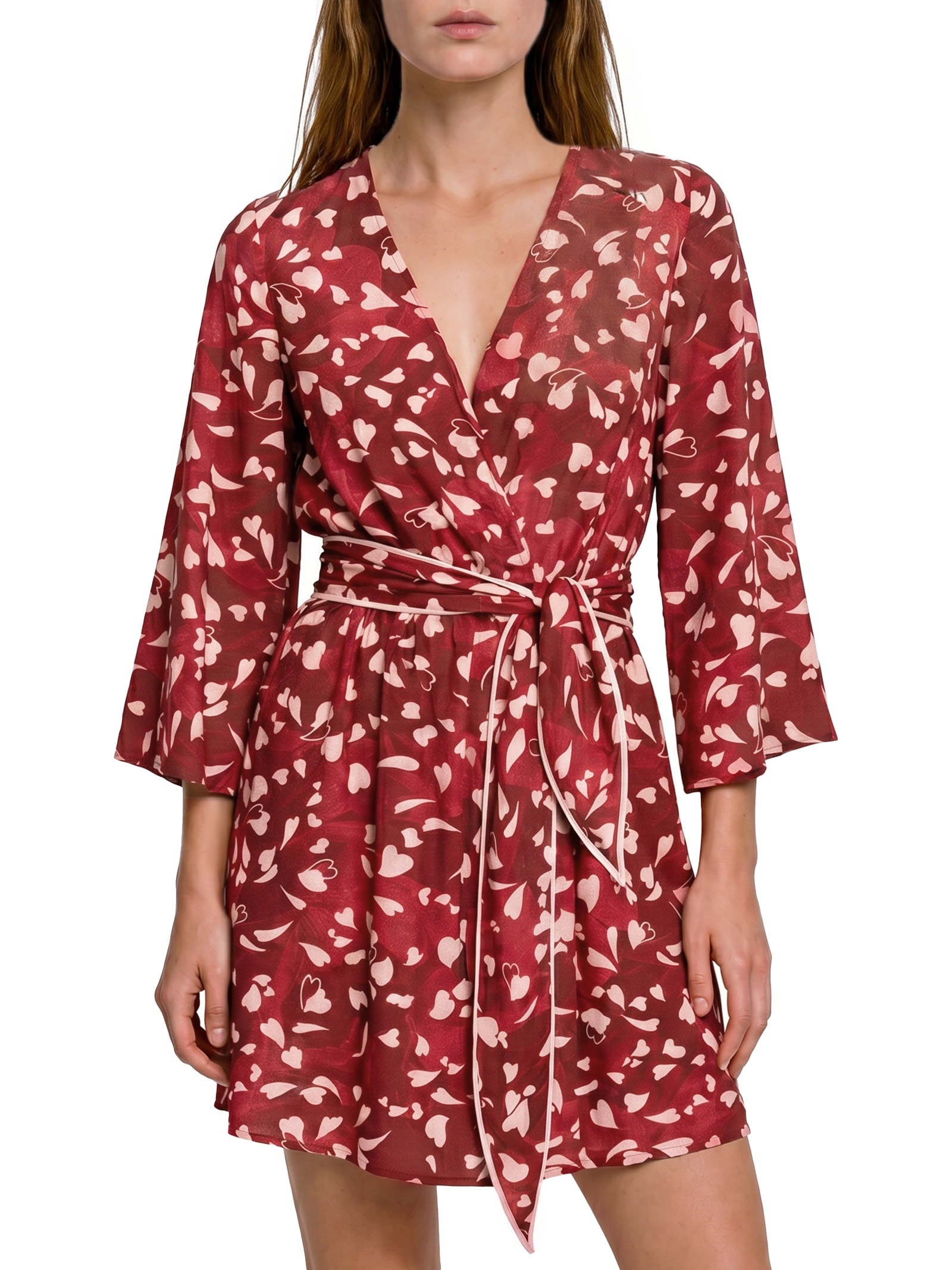 Vestido Tecido Rayon Stars Vermelho Lez A Lez